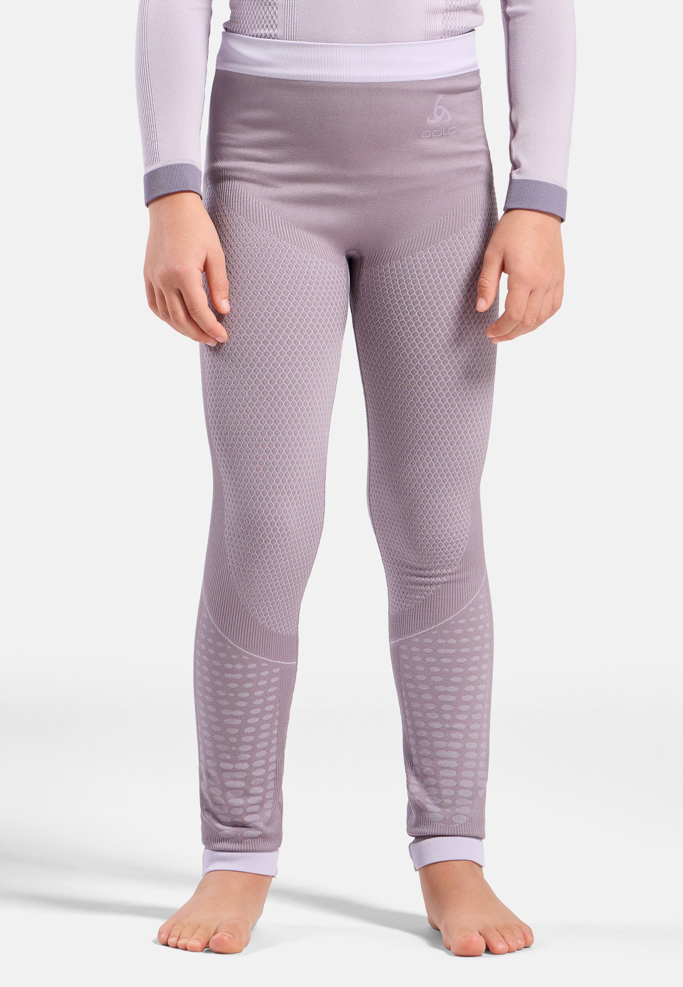 Odlo Evolution Warm Base Layer Tights für Kinder, 140, lila