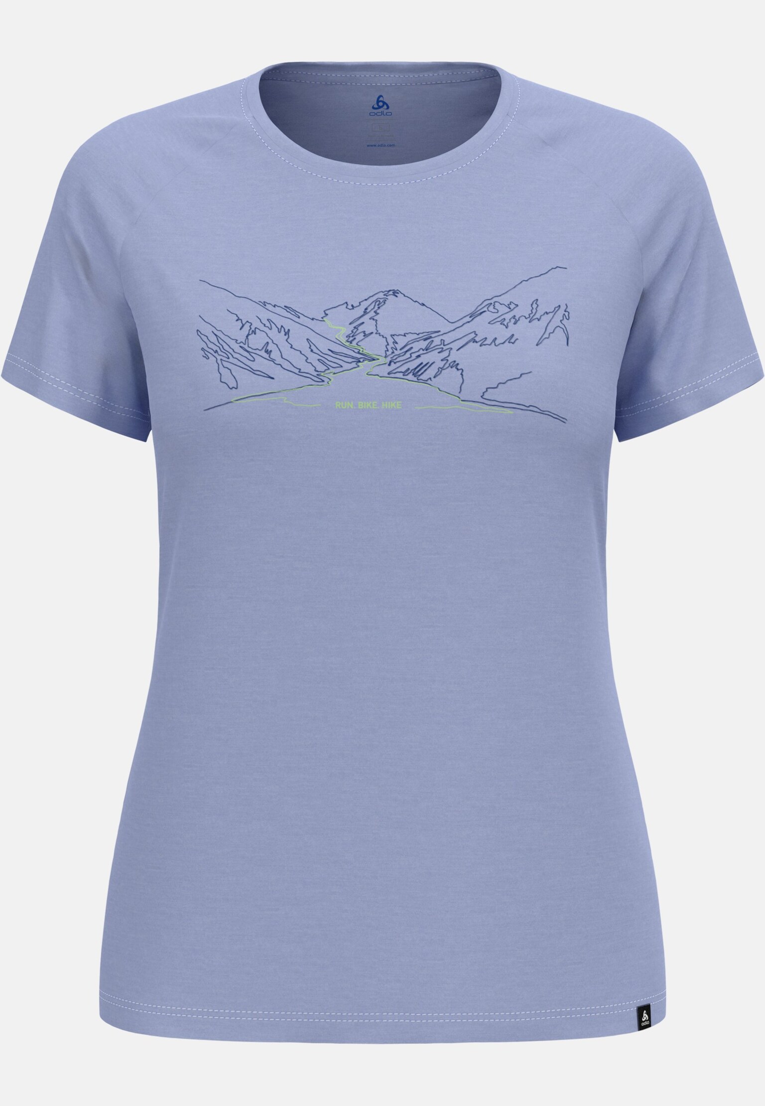 T-shirt à inscription Run Bike Hike Ascent Performance Wool 130