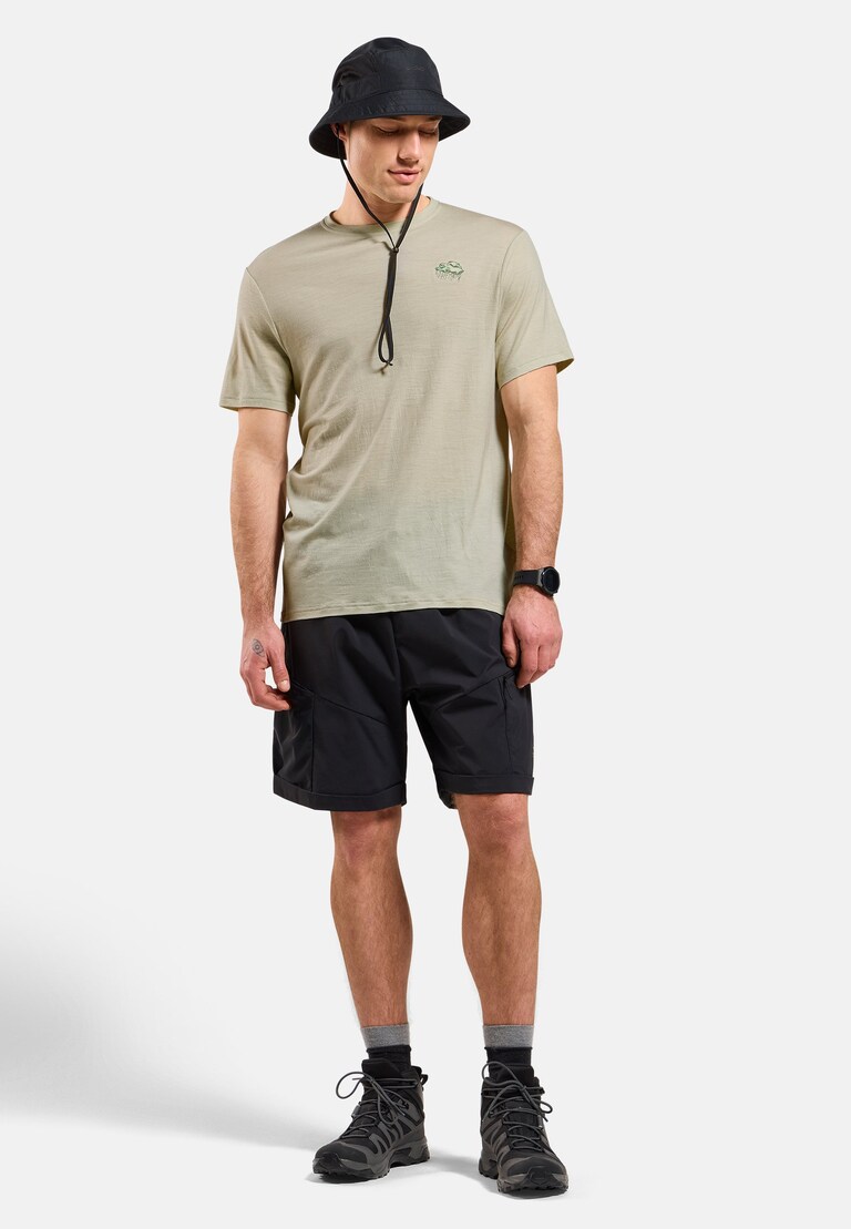 The Ascent merino 160 raincloud t-shirt
