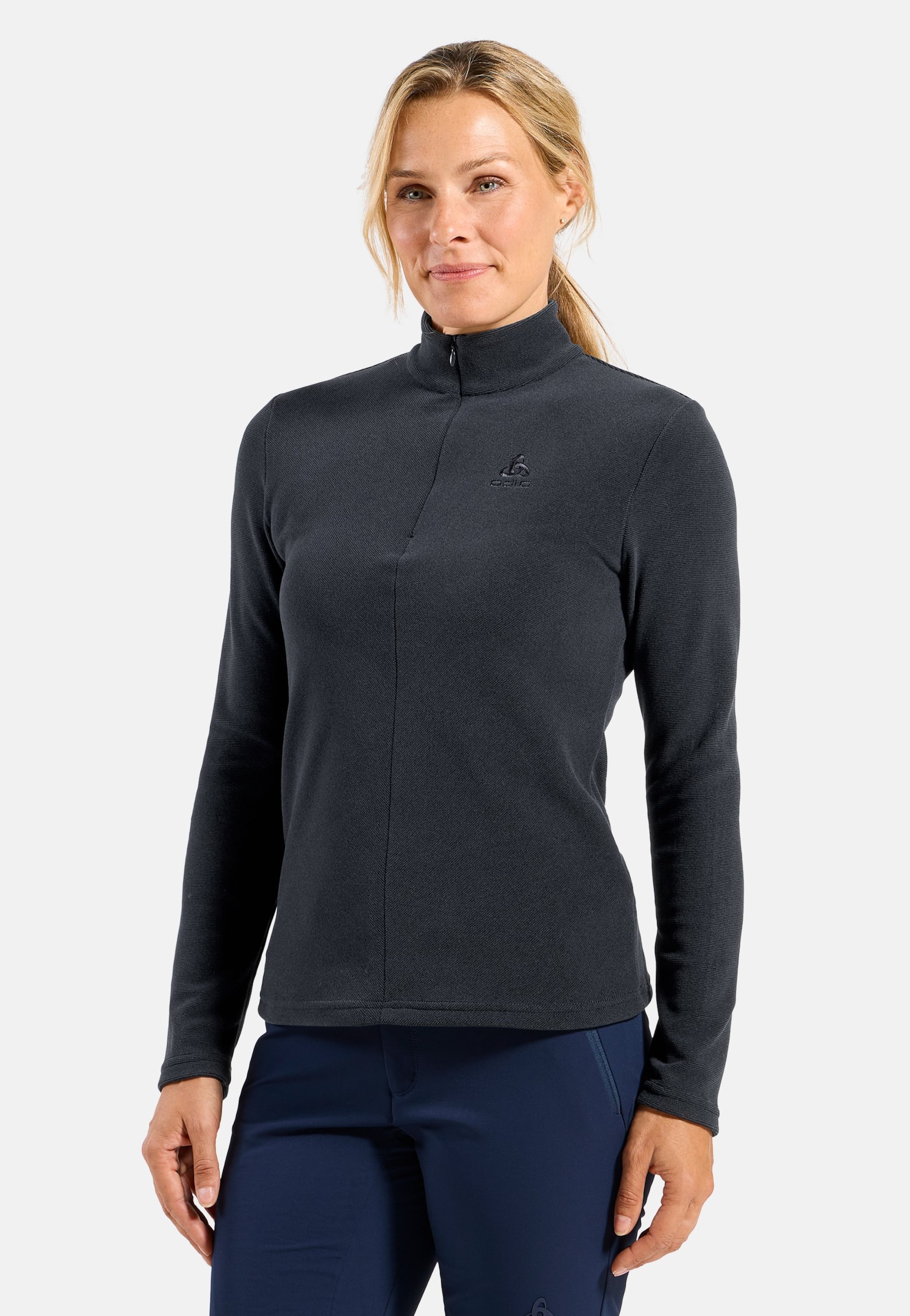 Odlo Roy Mid Layer Half-Zip für Damen - Wandern, Ski & Snow - grau, XXL