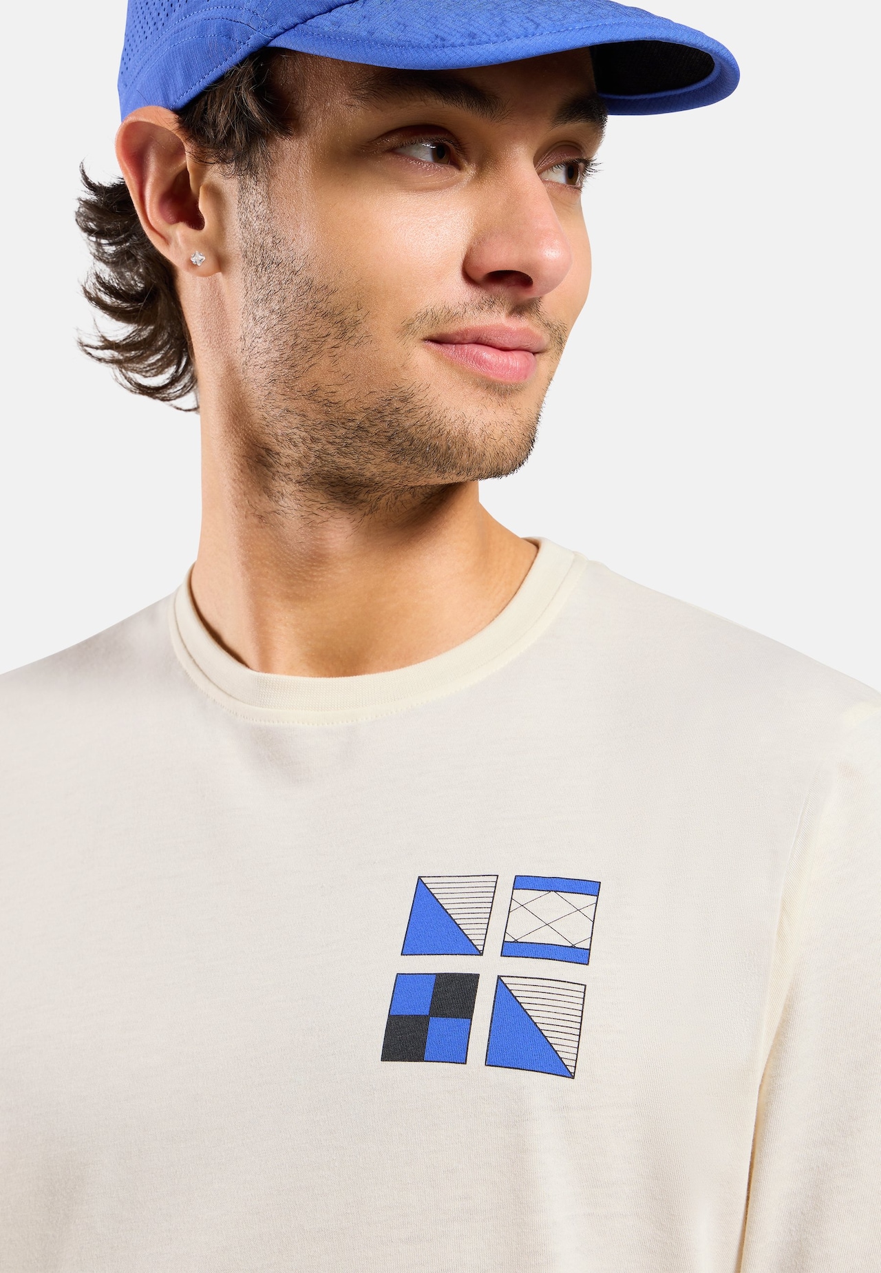 T-shirt Odlo Flags in misto cotone