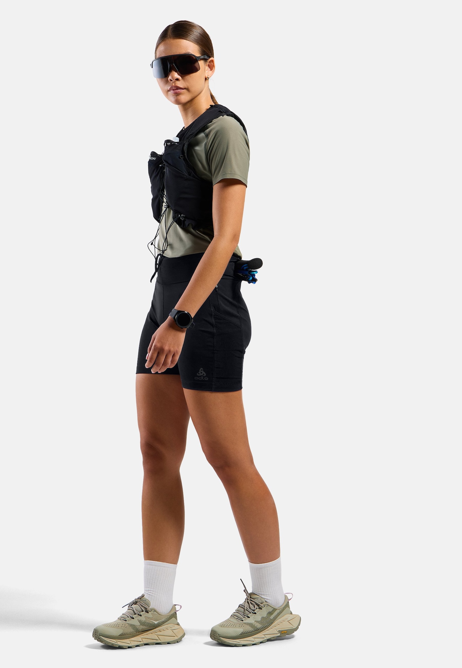 Leggings corti cargo da trail running X-Alp