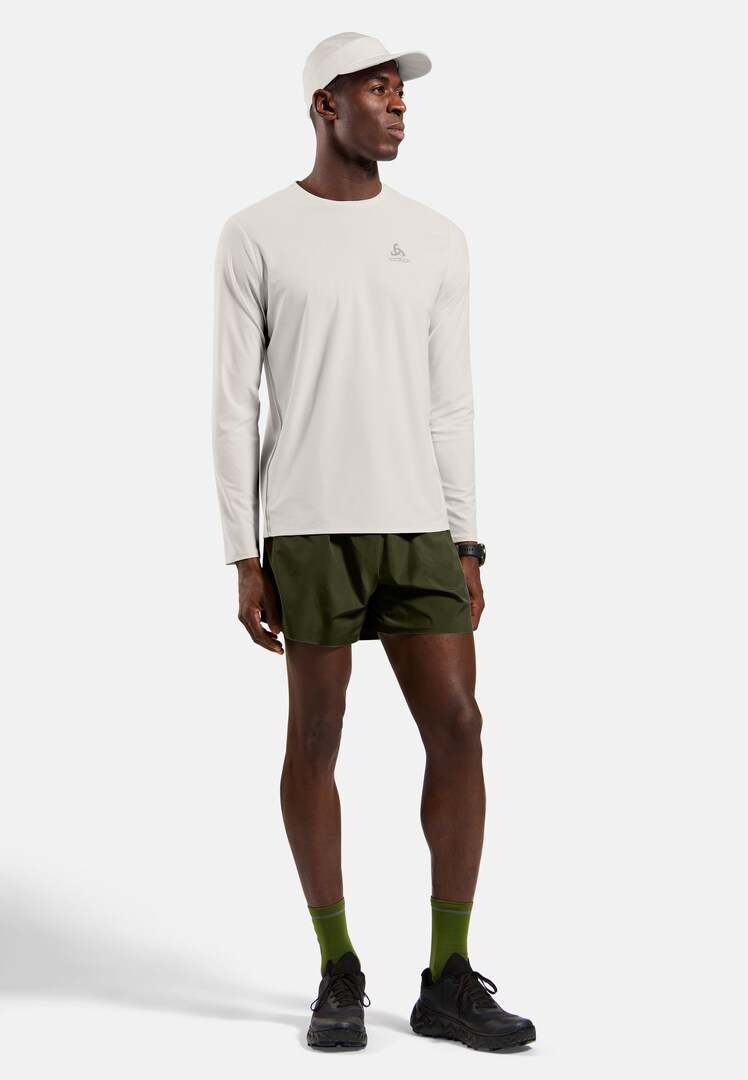 Zeroweight Chill-Tec Long-Sleeve Running T-Shirt in Gardenia | Odlo