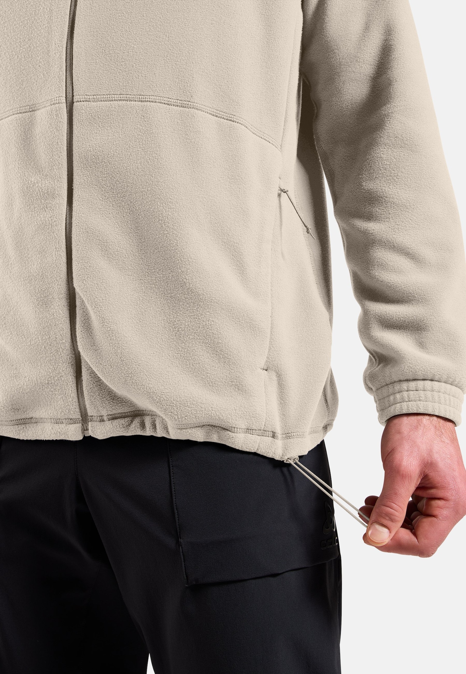 Mid layer multisport Essentials in pile classico a zip intera