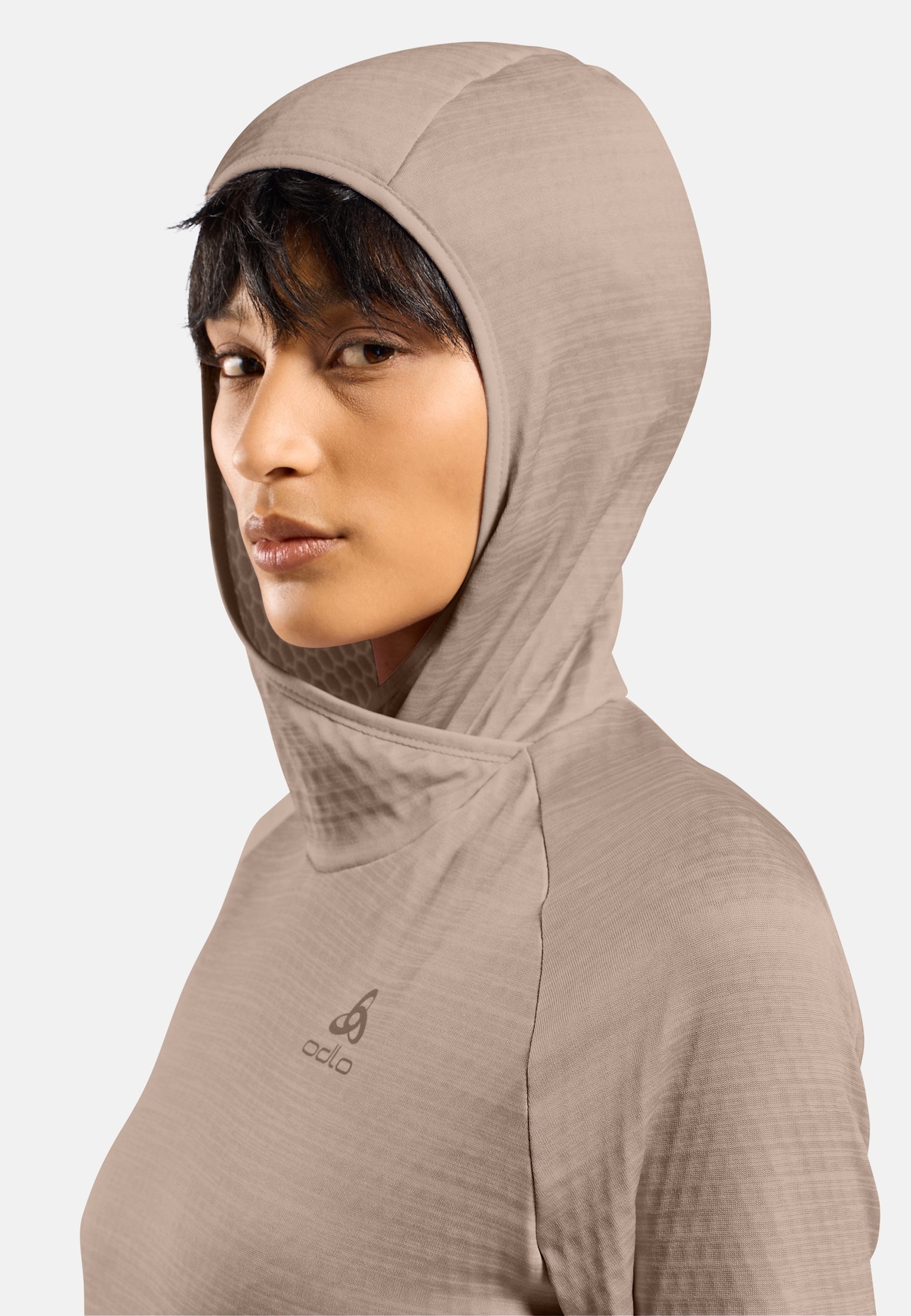 Felpa da running Essential Thermal con cappuccio