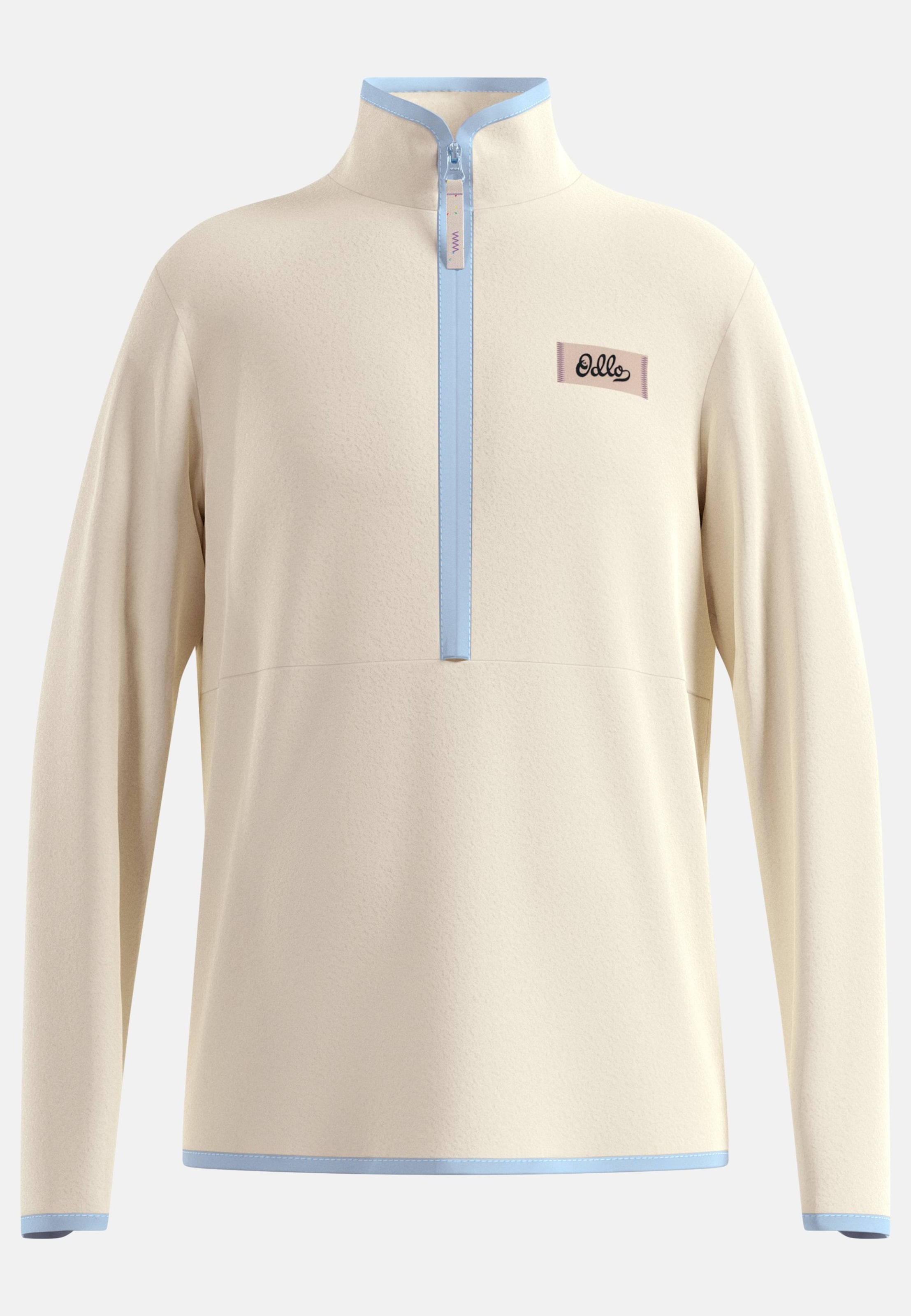 Odlo Classic Fleece Mid Layer Half-Zip für Kinder - Abenteuer & Komfort, Wandern - weiss, 164