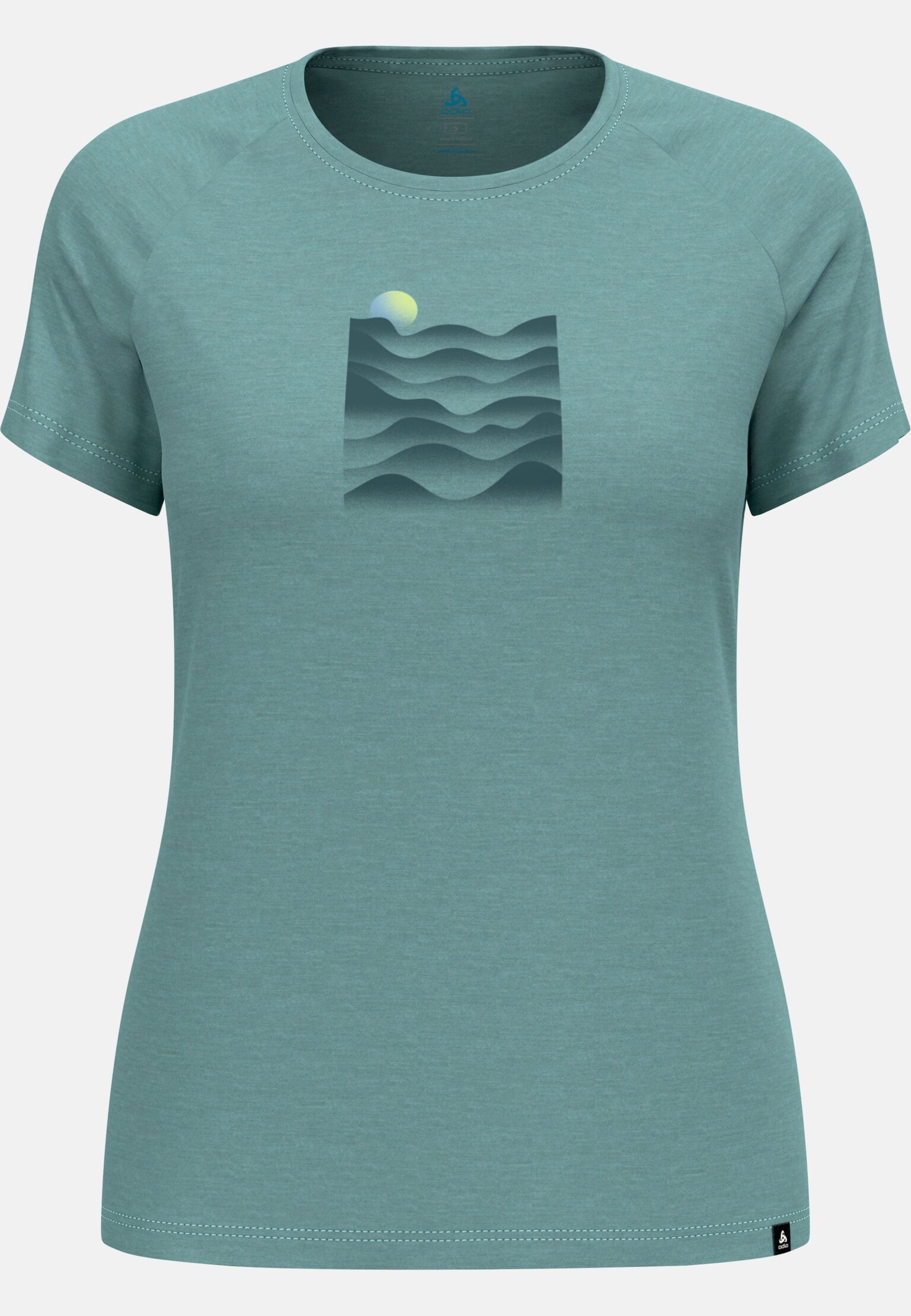 Ascent Performance Wool 130 T-Shirt mit Sonnenuntergangsmotiv