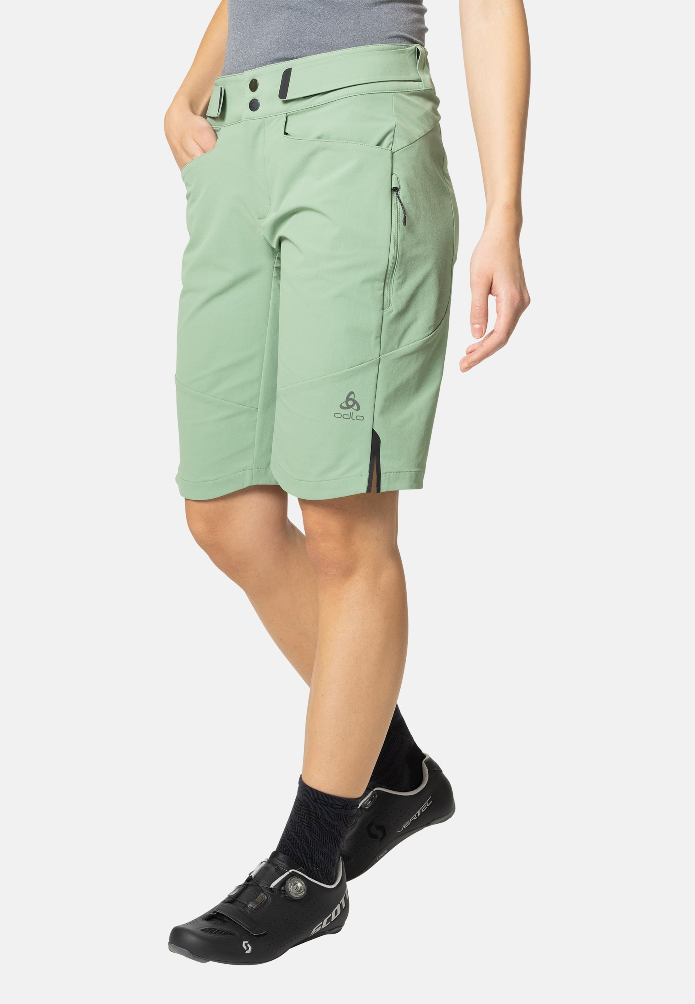 Odlo X-Alp Explorer MTB-Baggy für Damen, 34, grün