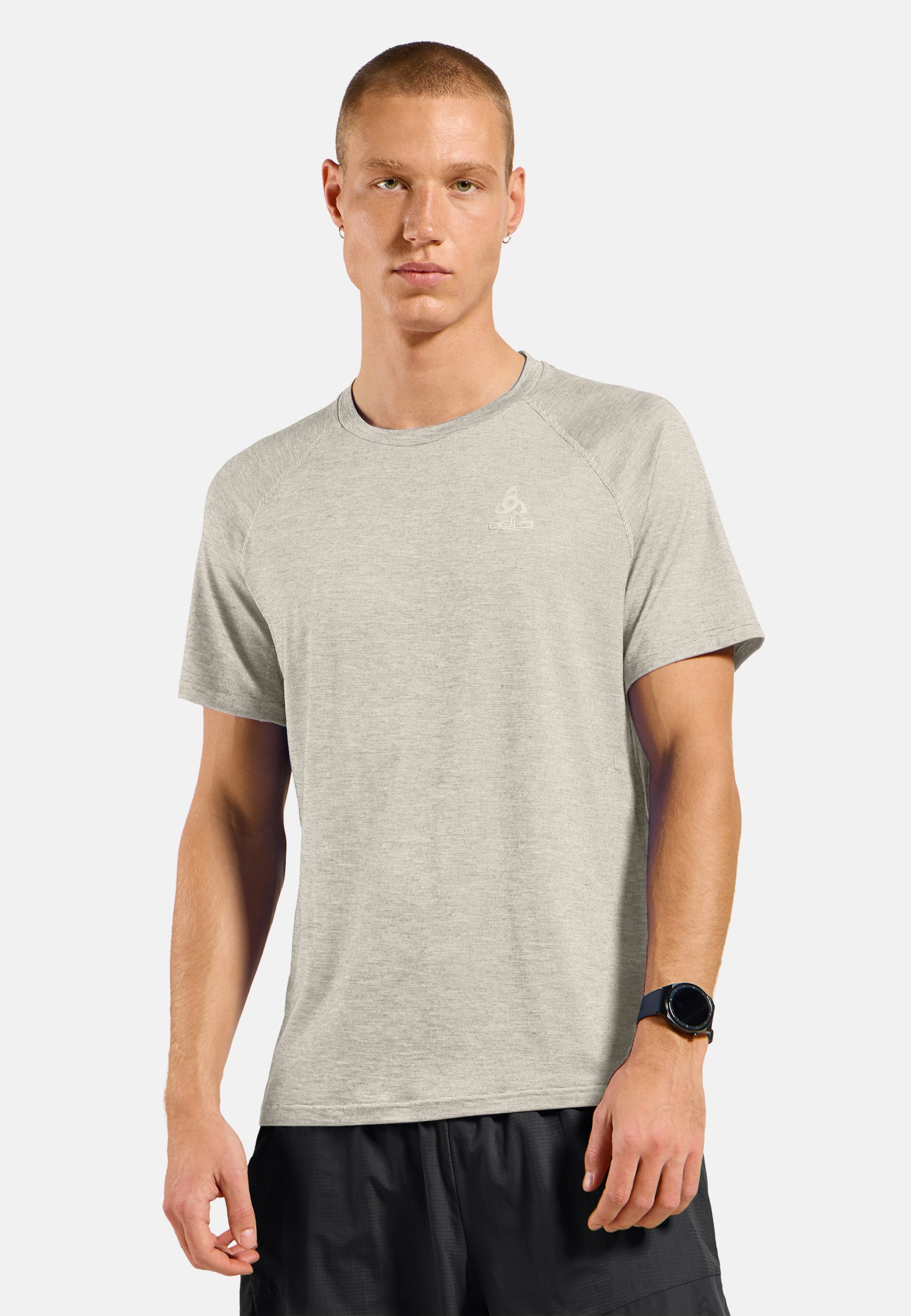 Odlo X-Alp 115 Lauf-T-Shirt für Herren - Trail Running, Wandern - beige, M