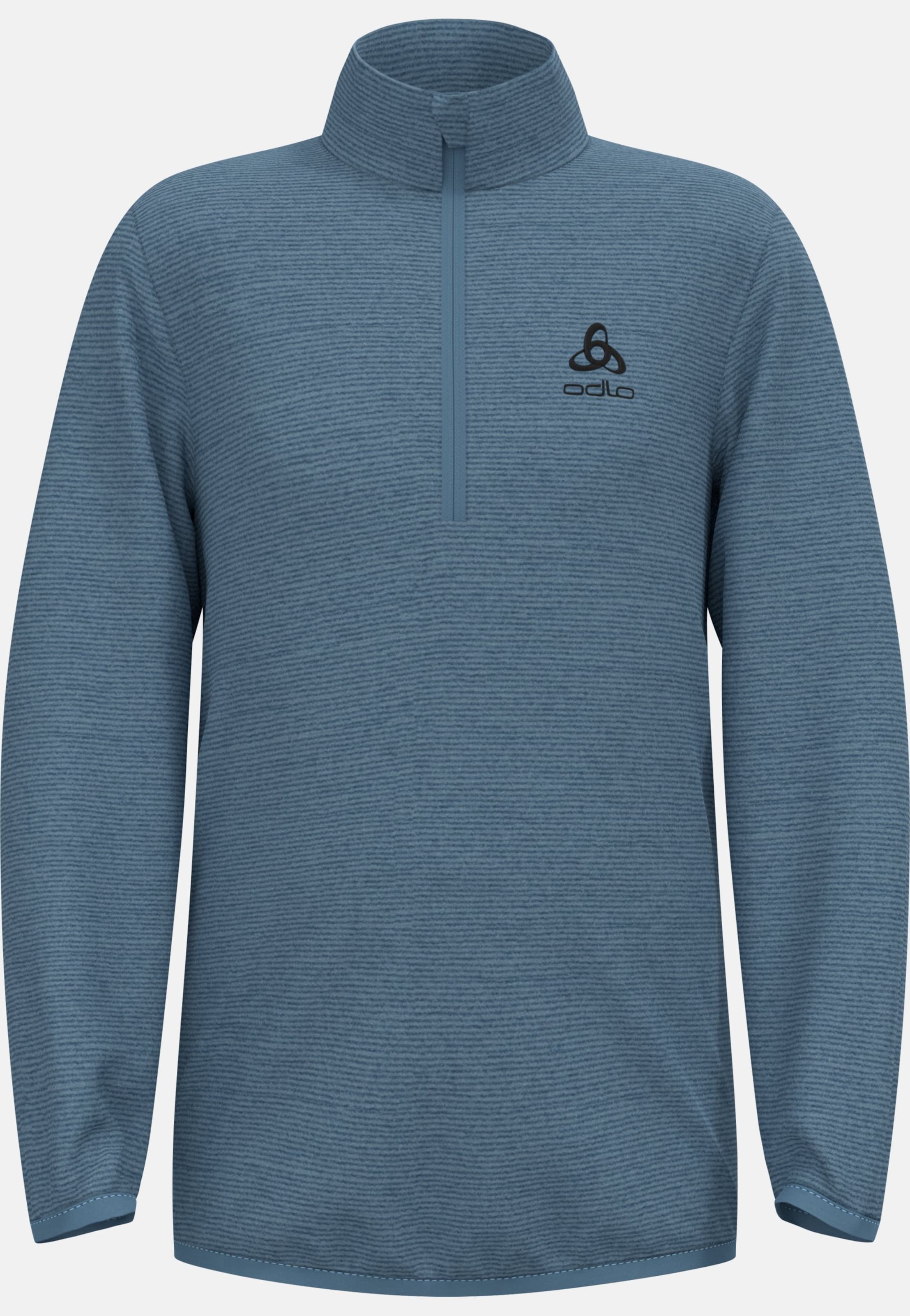 Odlo Roy Stripe Mid Layer mit Halbreißverschluss für Kinder, 104, blau