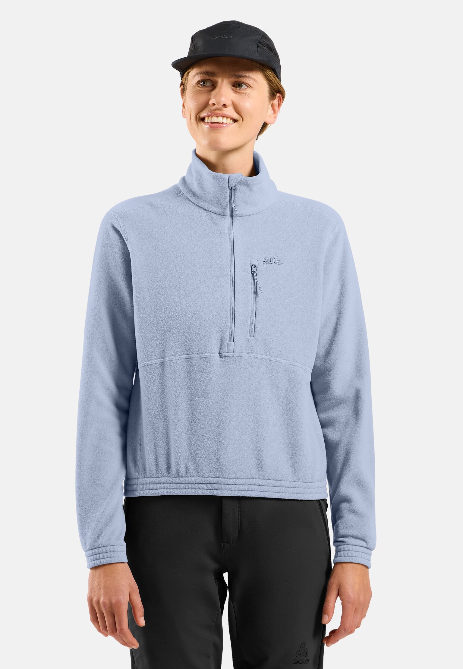 The Essentials classic fleece half-zip multisport mid layer