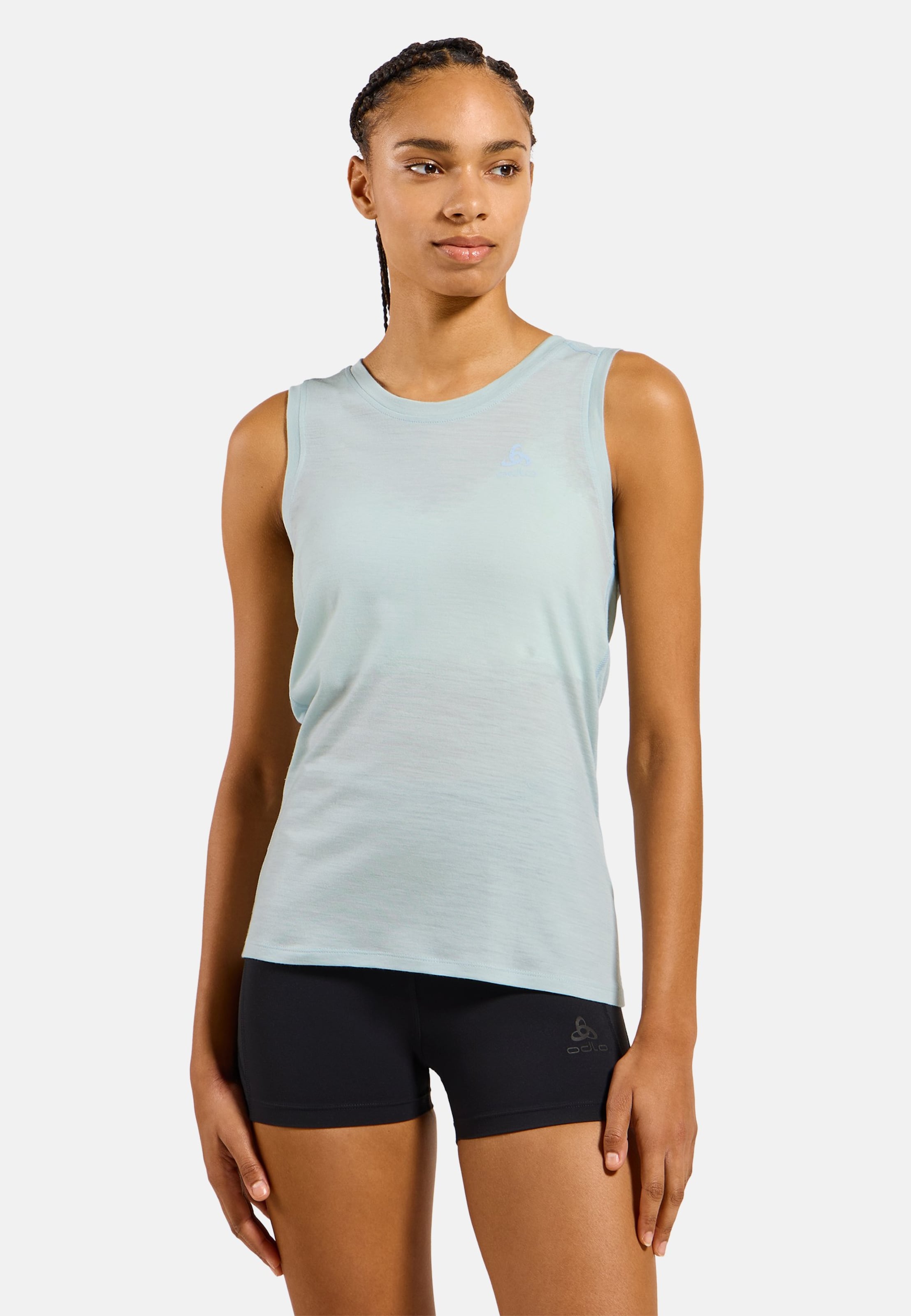 Odlo Natural Merino 160 Base Layer Singlet für Damen, XS, blau