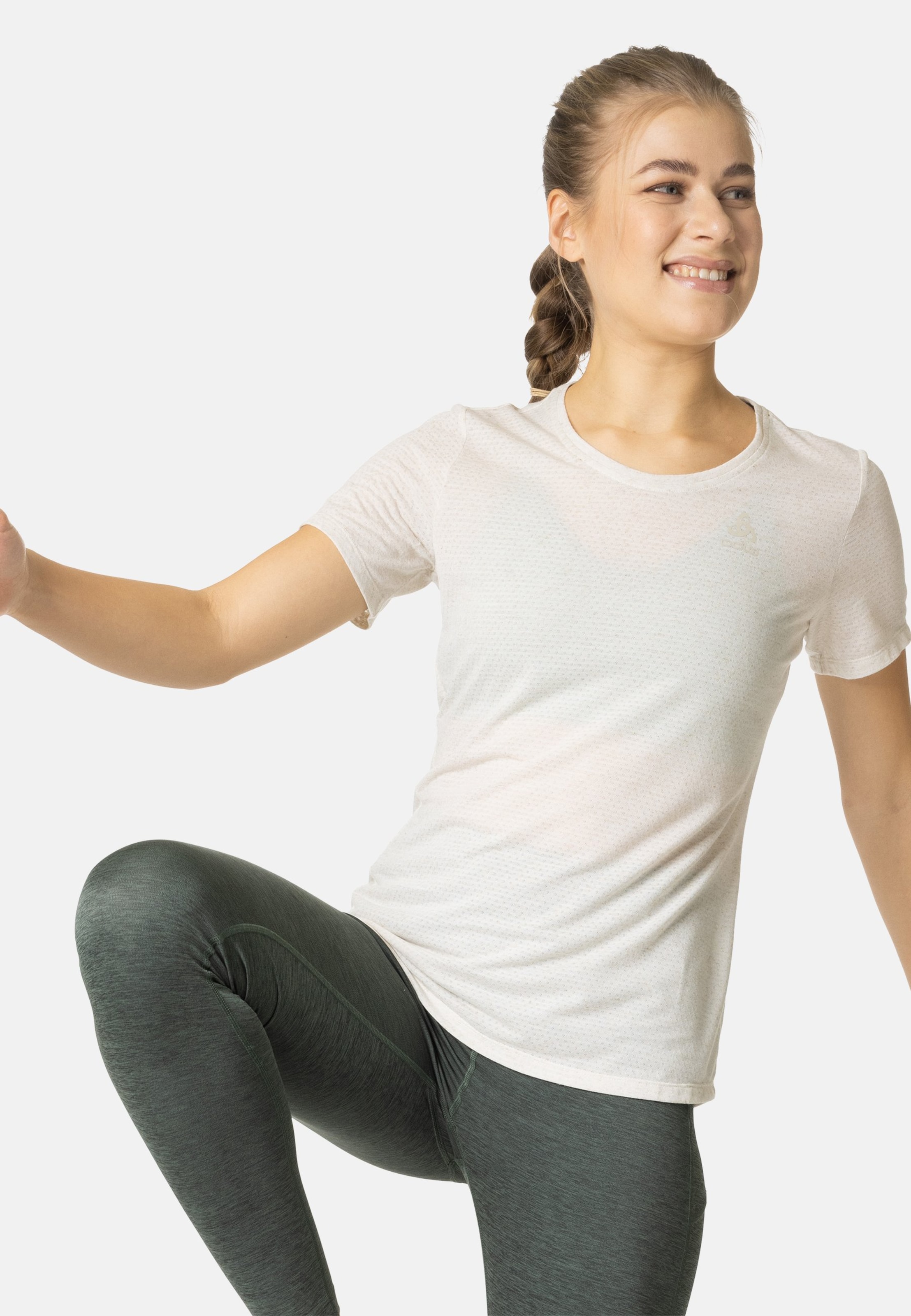 Odlo Active 365 Linencool T-Shirt für Damen, L, beige