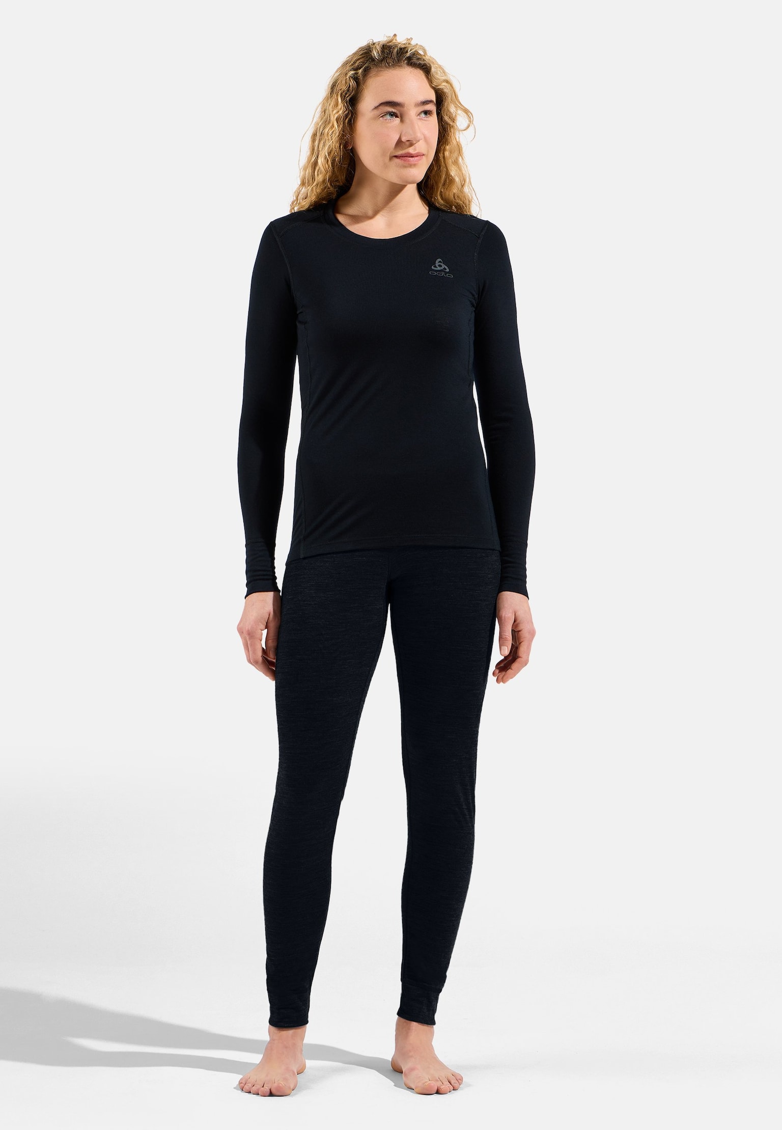 Natural 100% Merino Warm-basislaagtop met lange mouwen voor dames
