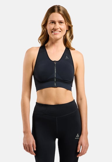 The Seamless zip high-support sports bra