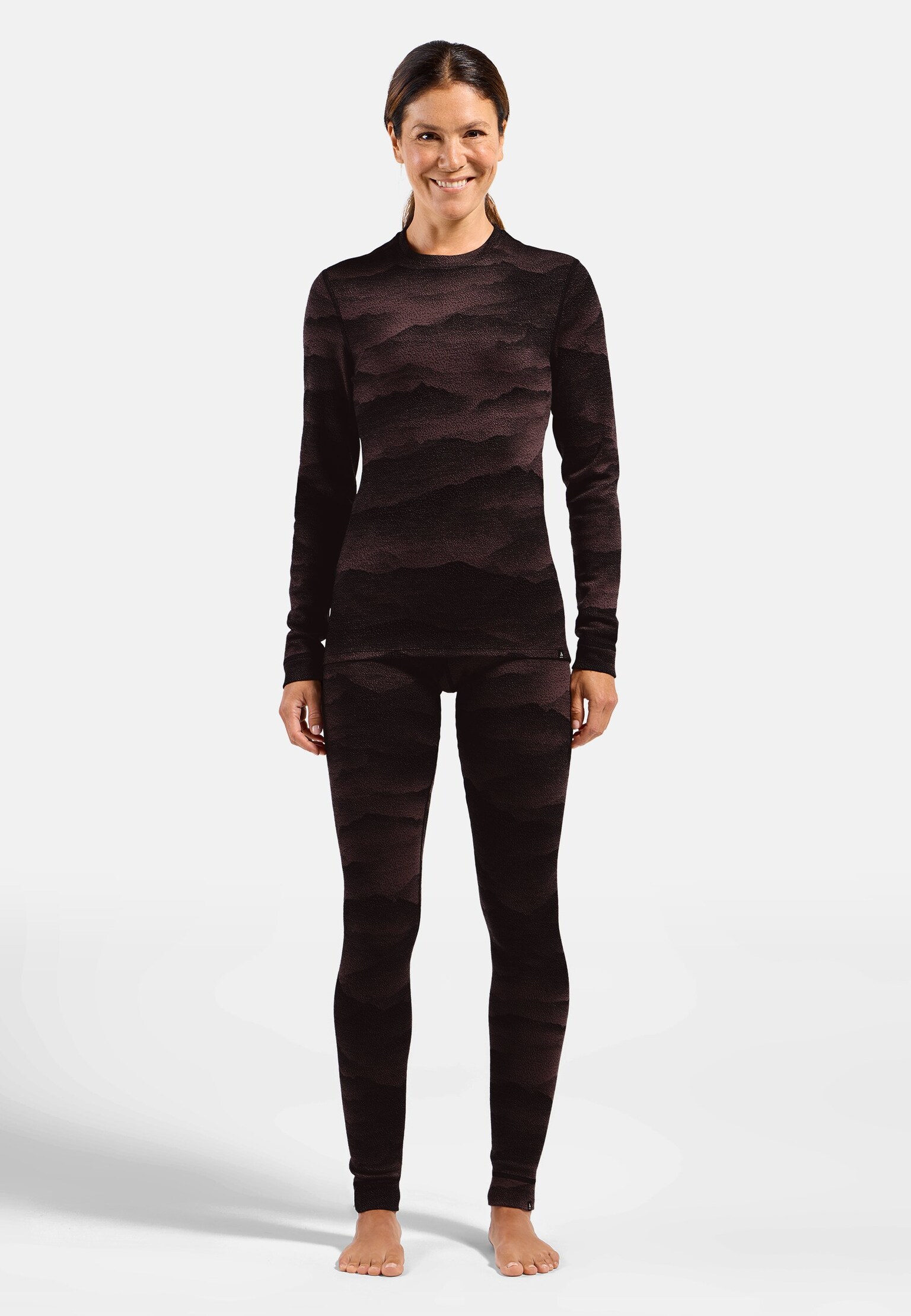 Merino Warm jacquard base layer broek