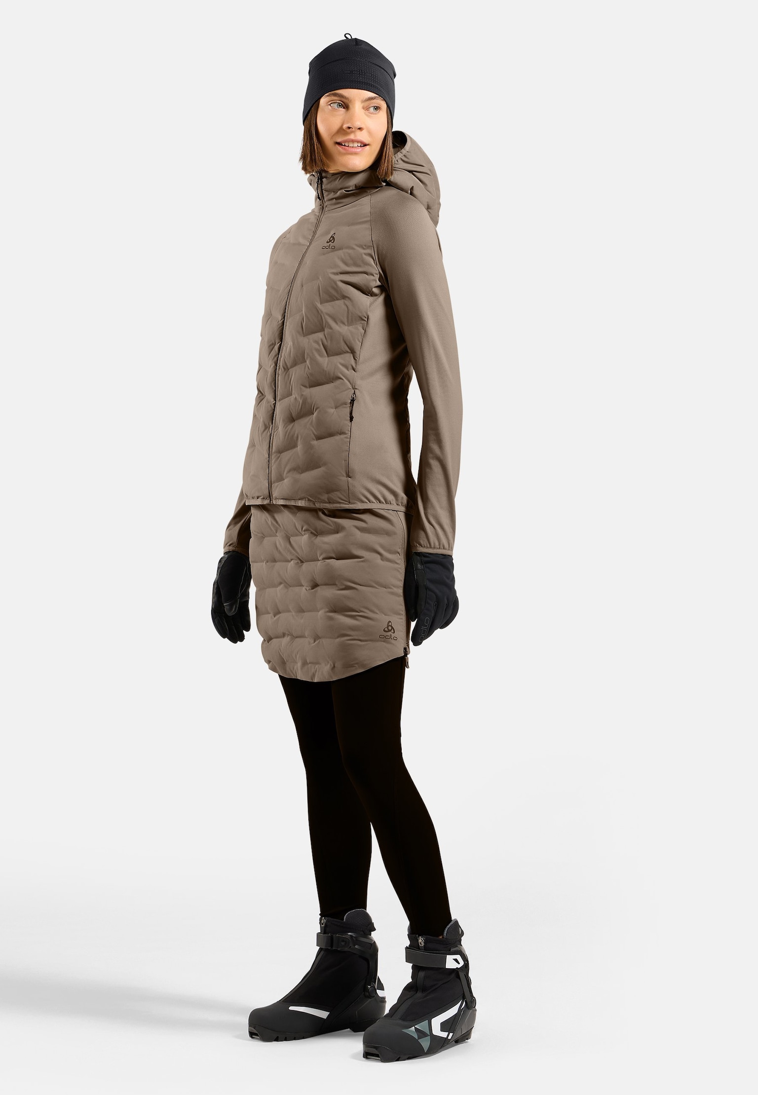 Haut à capuche de ski de fond zippé Zeroweight Insulator