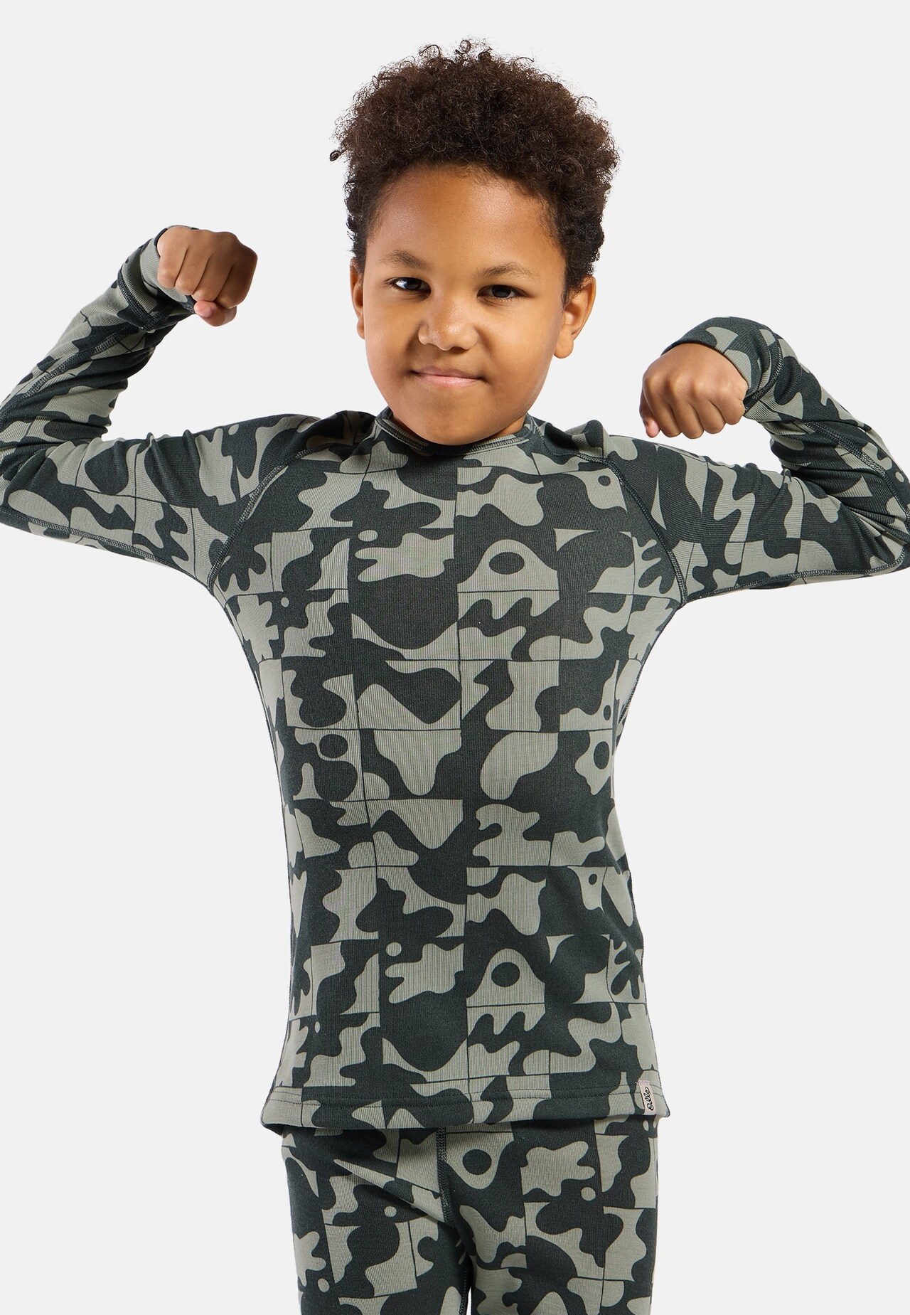 Active Warm Base Layer Shirt mit Grafik für Kinder