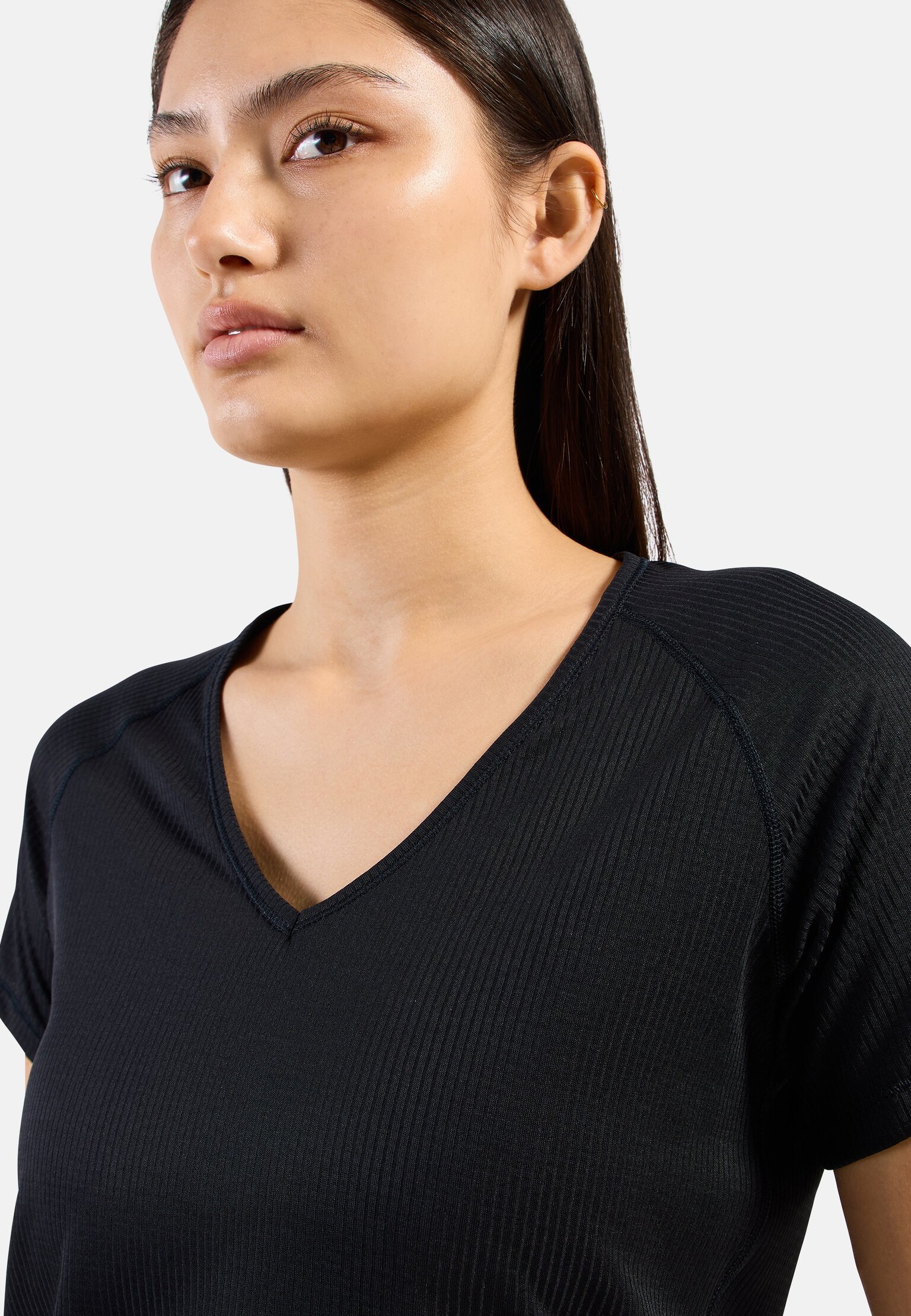 Kurzärmeliger Active Light Base Layer mit V‑Ausschnitt – Doppelpack