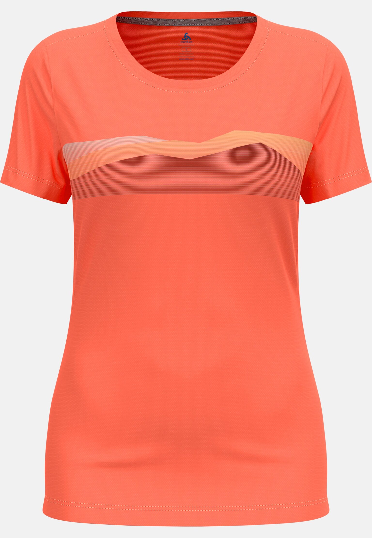 F-Dry T-Shirt mit Bergkamm-Print