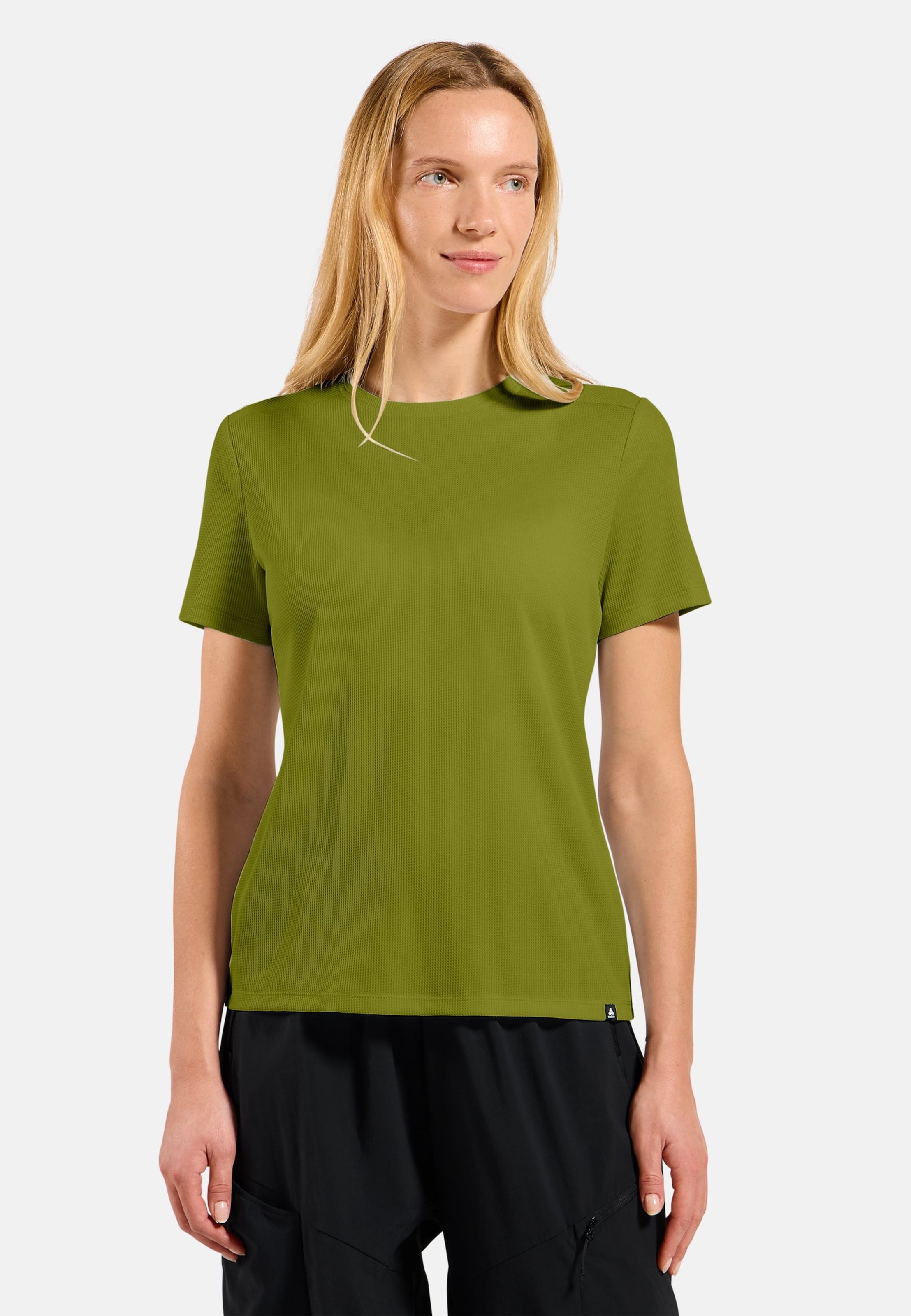 Odlo Cubic Light T‑Shirt mit Rundhalsausschnitt für Damen, XS, grün