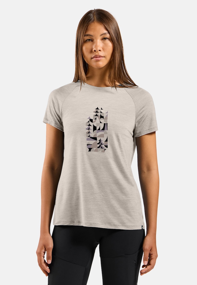 The Merino blend 130 print t-shirt