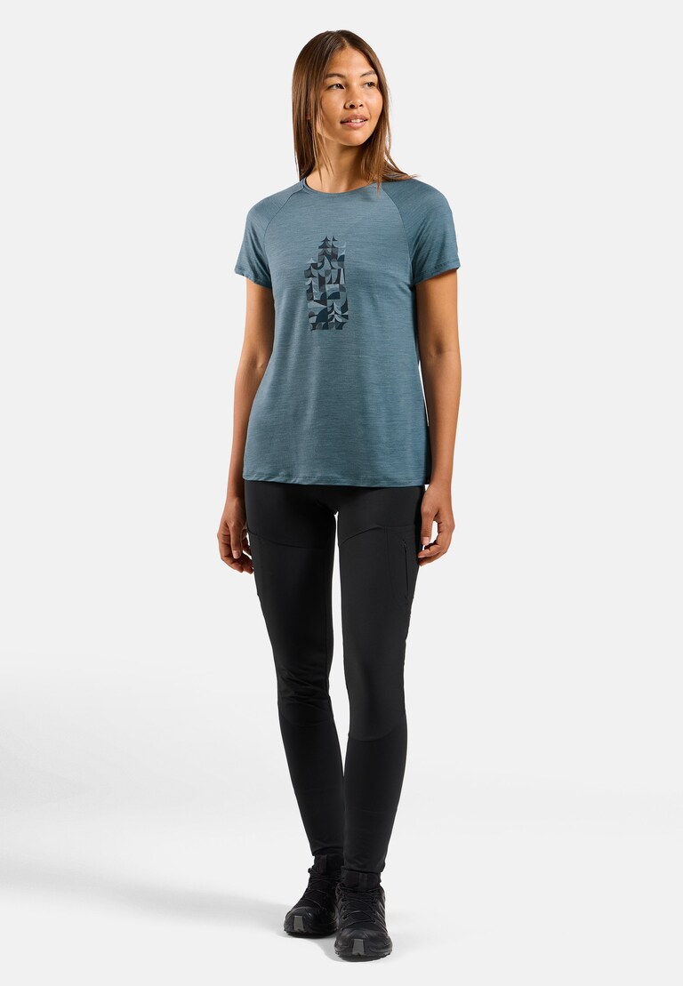 The Merino blend 130 print t-shirt