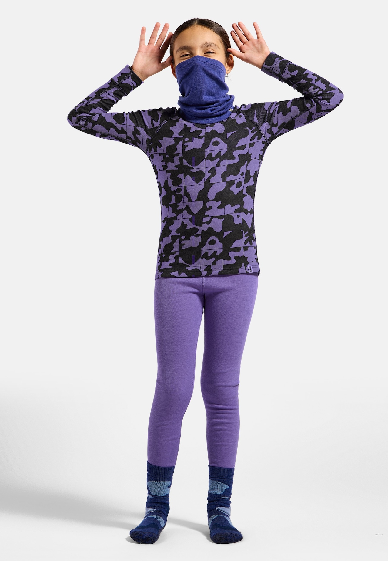 Active Warm Graphic Kids Base Layer Top