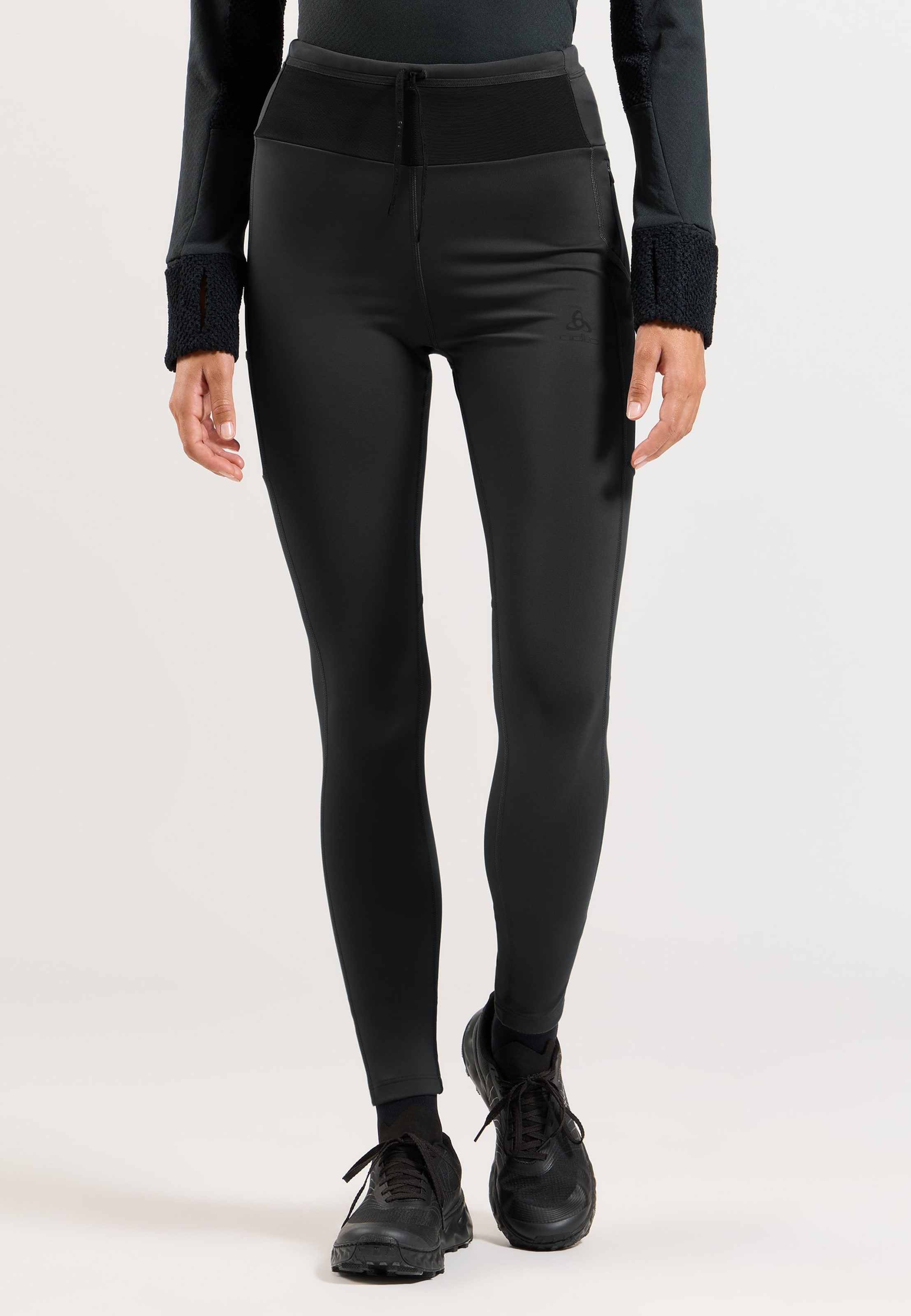 Odlo X-Alp Cargo Winter Lauftights für Damen - Trail Running, Running - schwarz, M