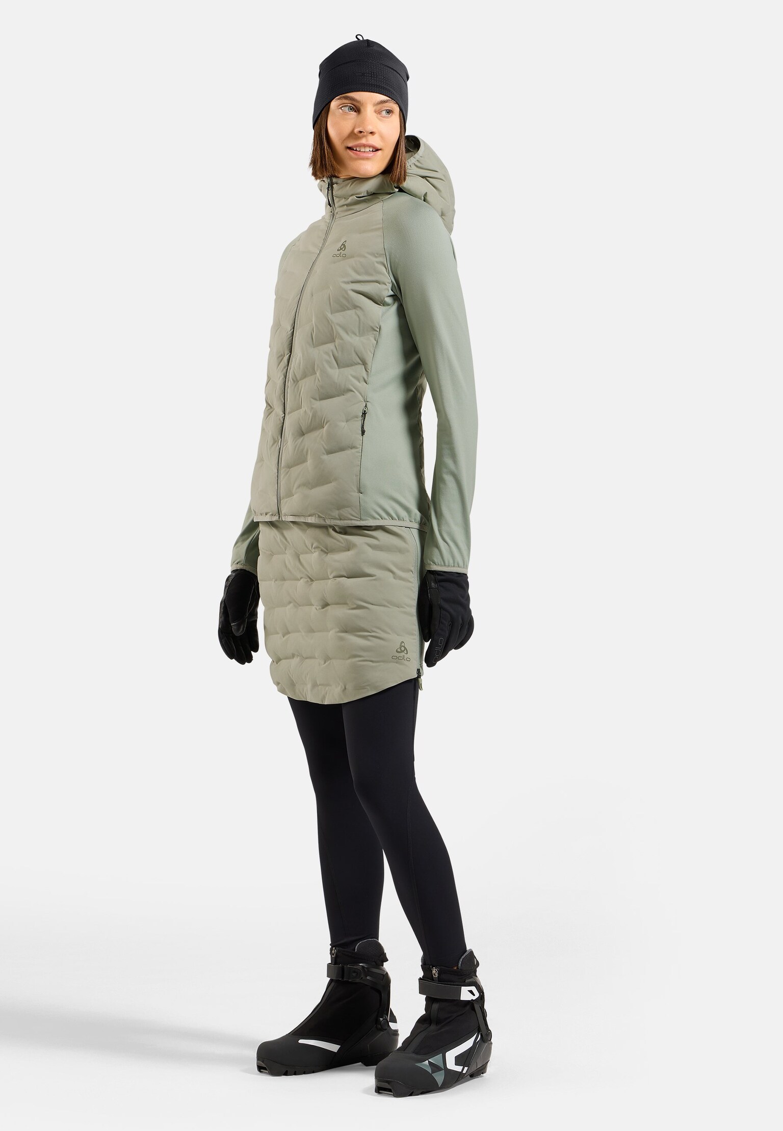 The Zeroweight Insulator hybrid mid layer hooded zip