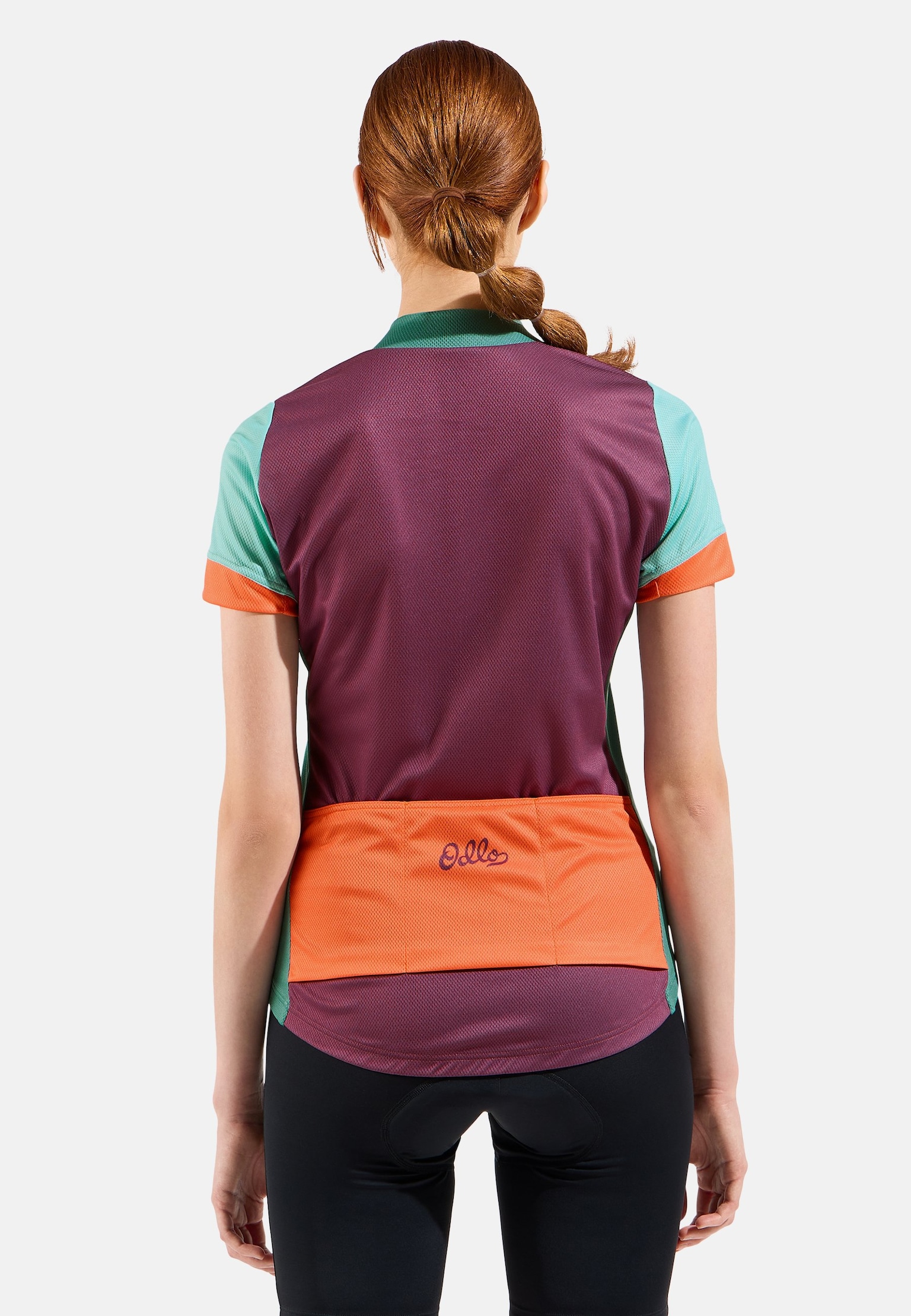 Essential Odlo Print Cycling T-Shirt Full-Zip