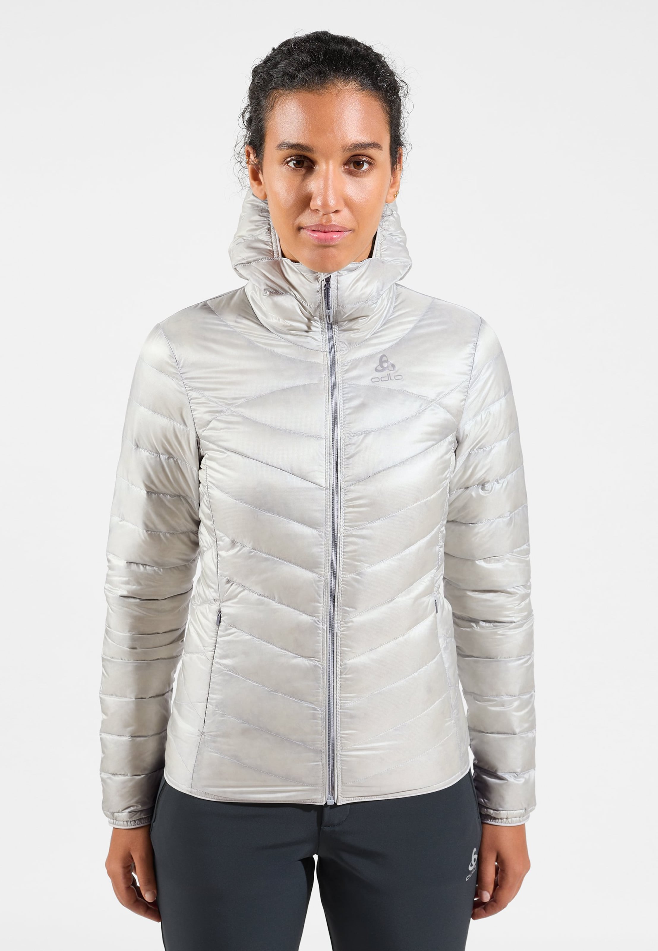 Odlo Gefütterte Hoody Cocoon N-Thermic Warm Jacke für Damen, XS, grau