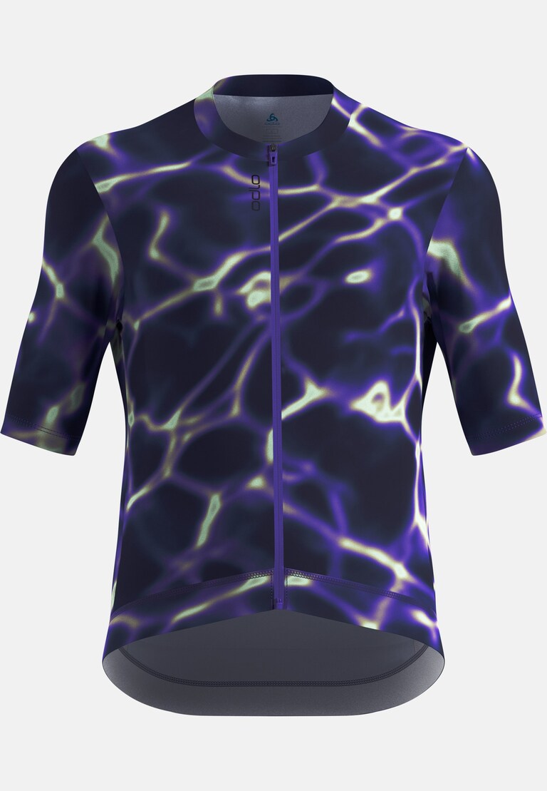 The Zeroweight Pro Chill-Tec full-zip print cycling jersey