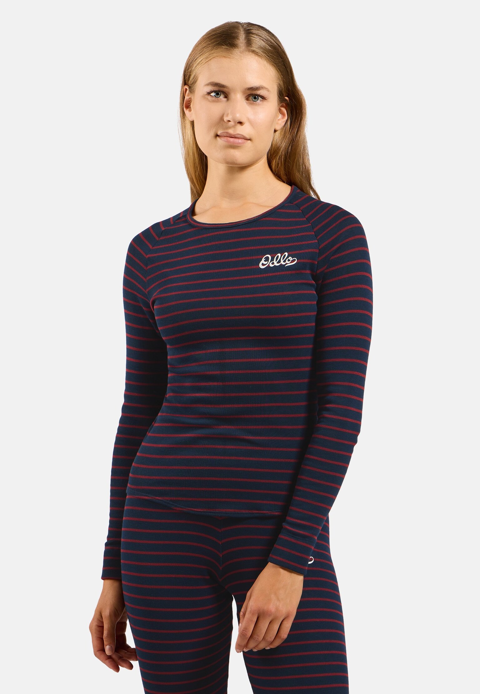 Active Warm Originals Stripes Base Layer Langarmshirt