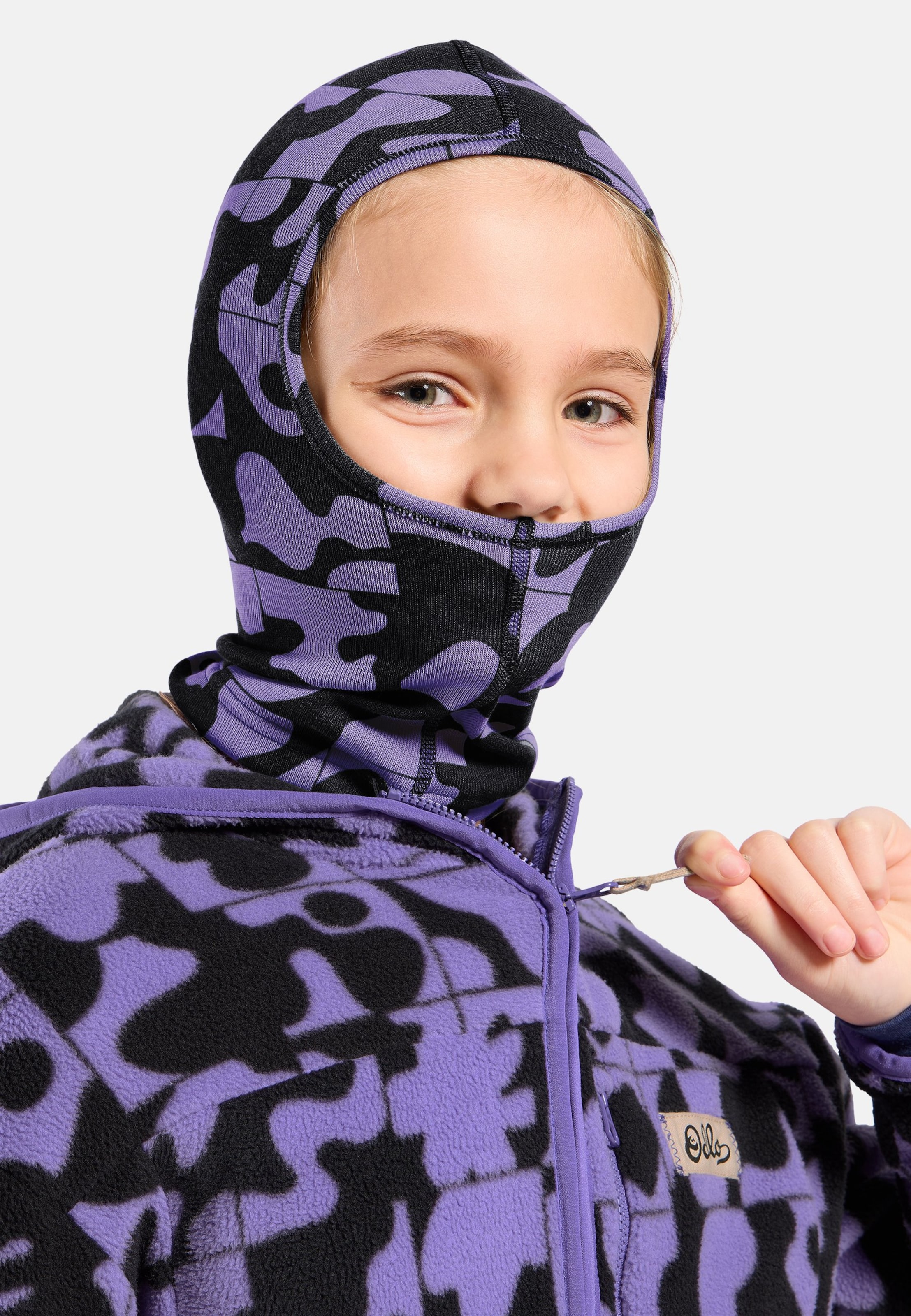 Odlo+Cagoule+à+motif+Active+Warm+de+la+collection+Adventurer+pour+enfant,+OneSize,+violet
