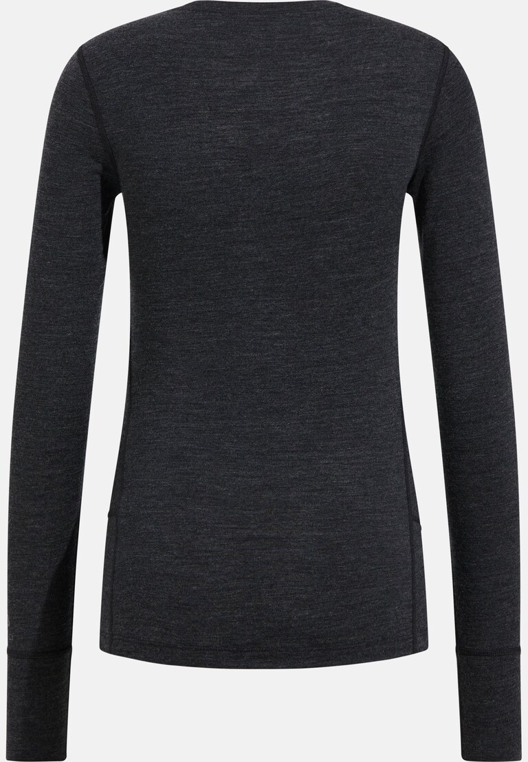 T-shirt à manches longues imprimé en laine mérinos 200 Warm