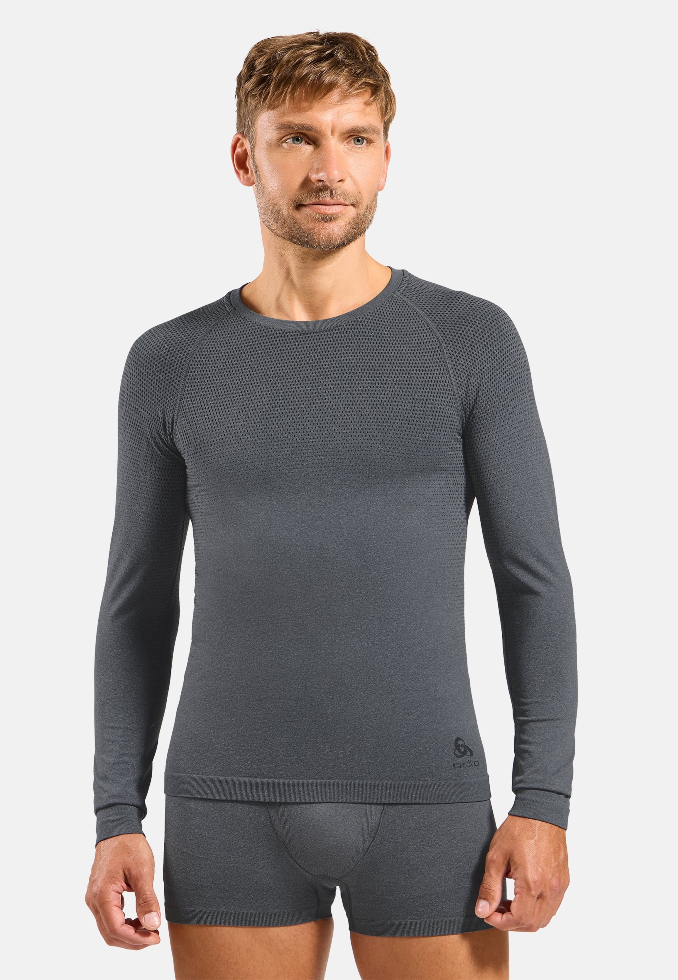 Odlo Performance Light Base Layer Langarmshirt für Herren, S, grün