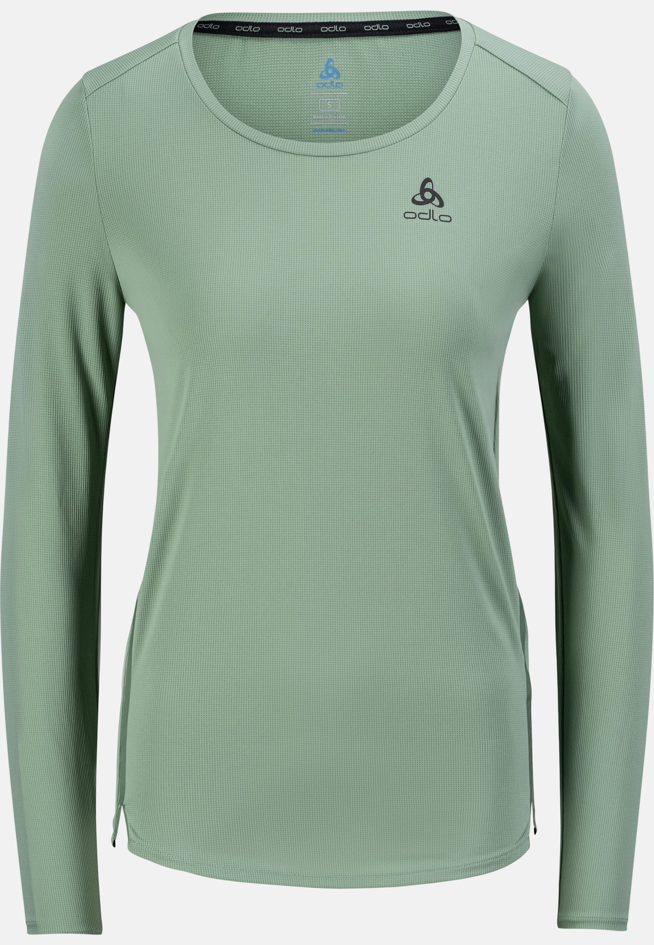 Odlo Zeroweight Chill-Tec Langarmshirt für Damen, S, grün