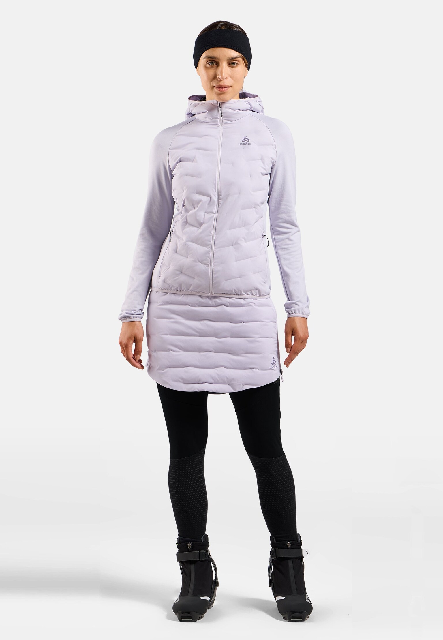 Mid layer ibrido con cappuccio e zip  Zeroweight Insulator