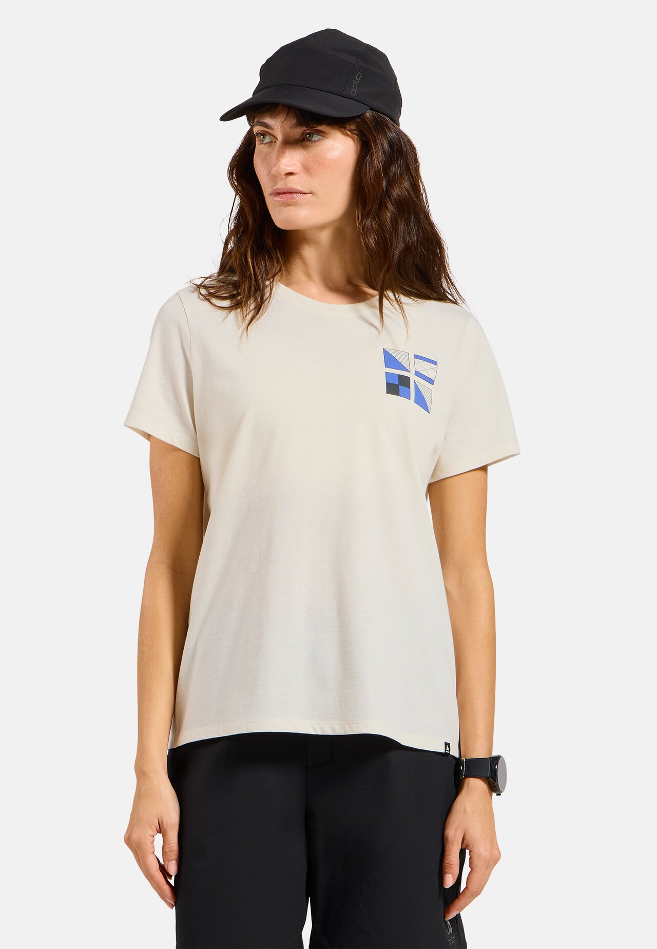 T-shirt Odlo Flags in misto cotone