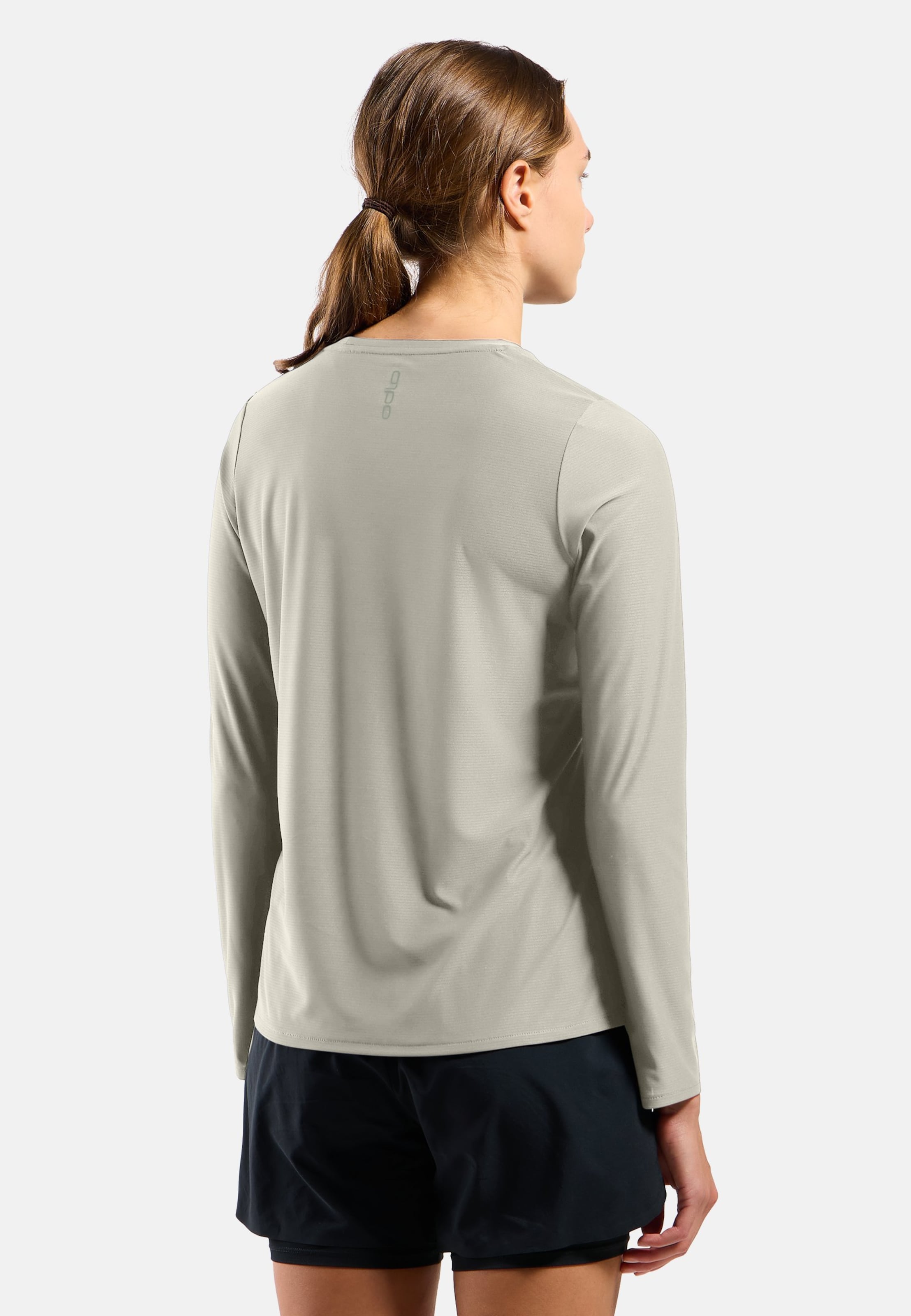 Odlo Zeroweight Chill-Tec Langarm-Laufshirt 2.0 FüR Damen, M, Beige
