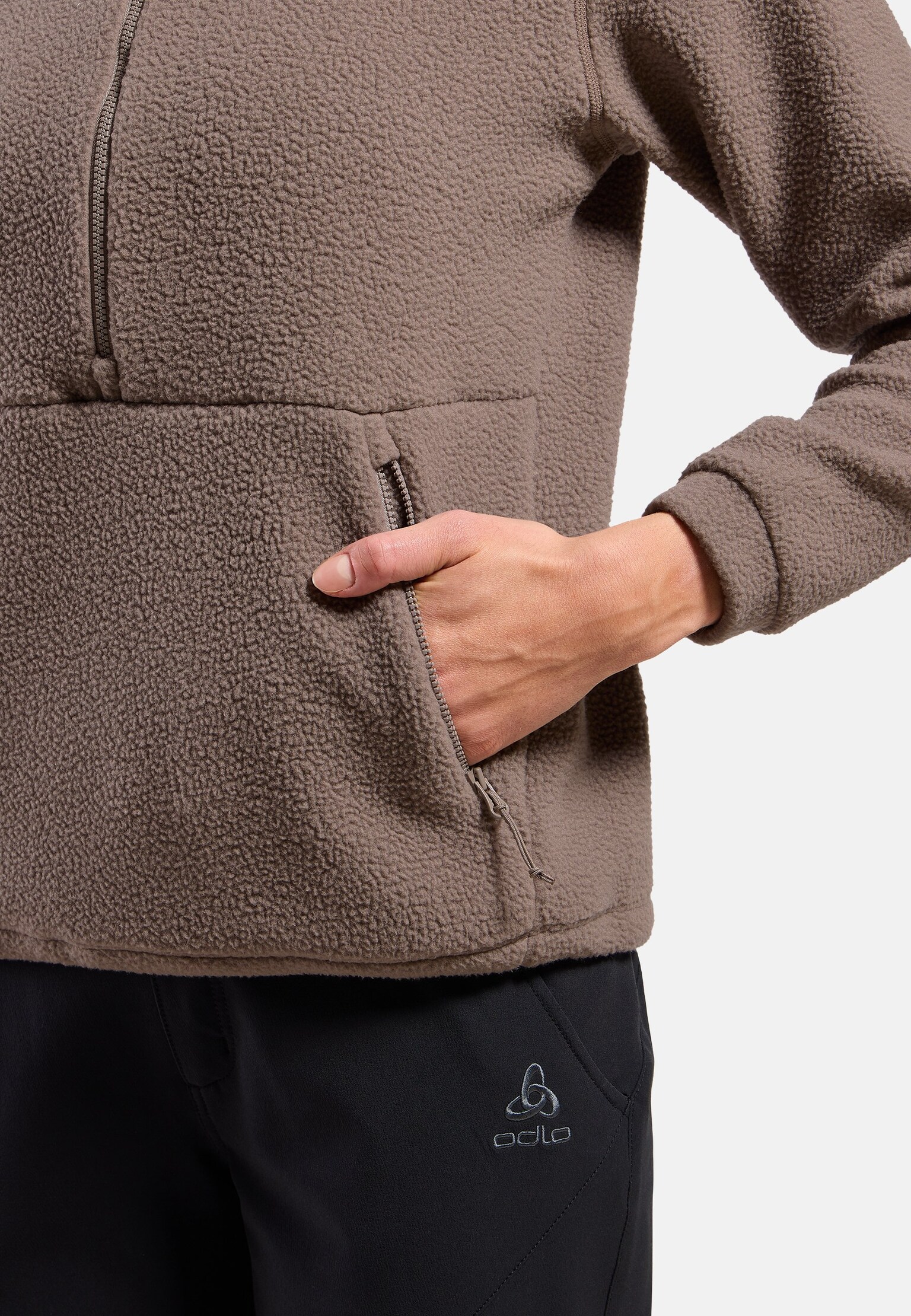 Mid Layer Half-Zip Essential High Pile Solid