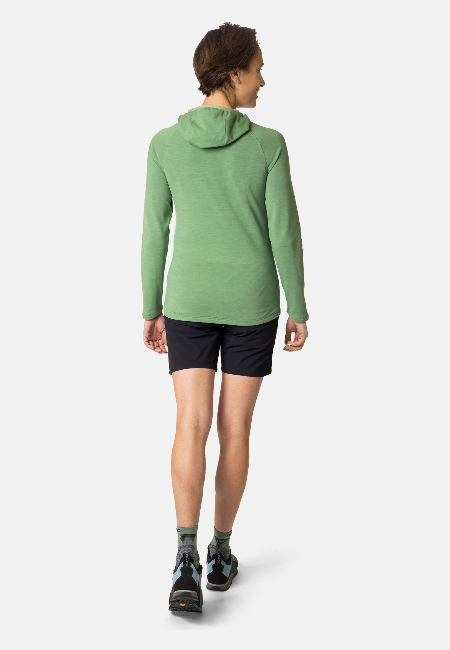 The Ascent Performance Wool Warm mid layer hooded zip