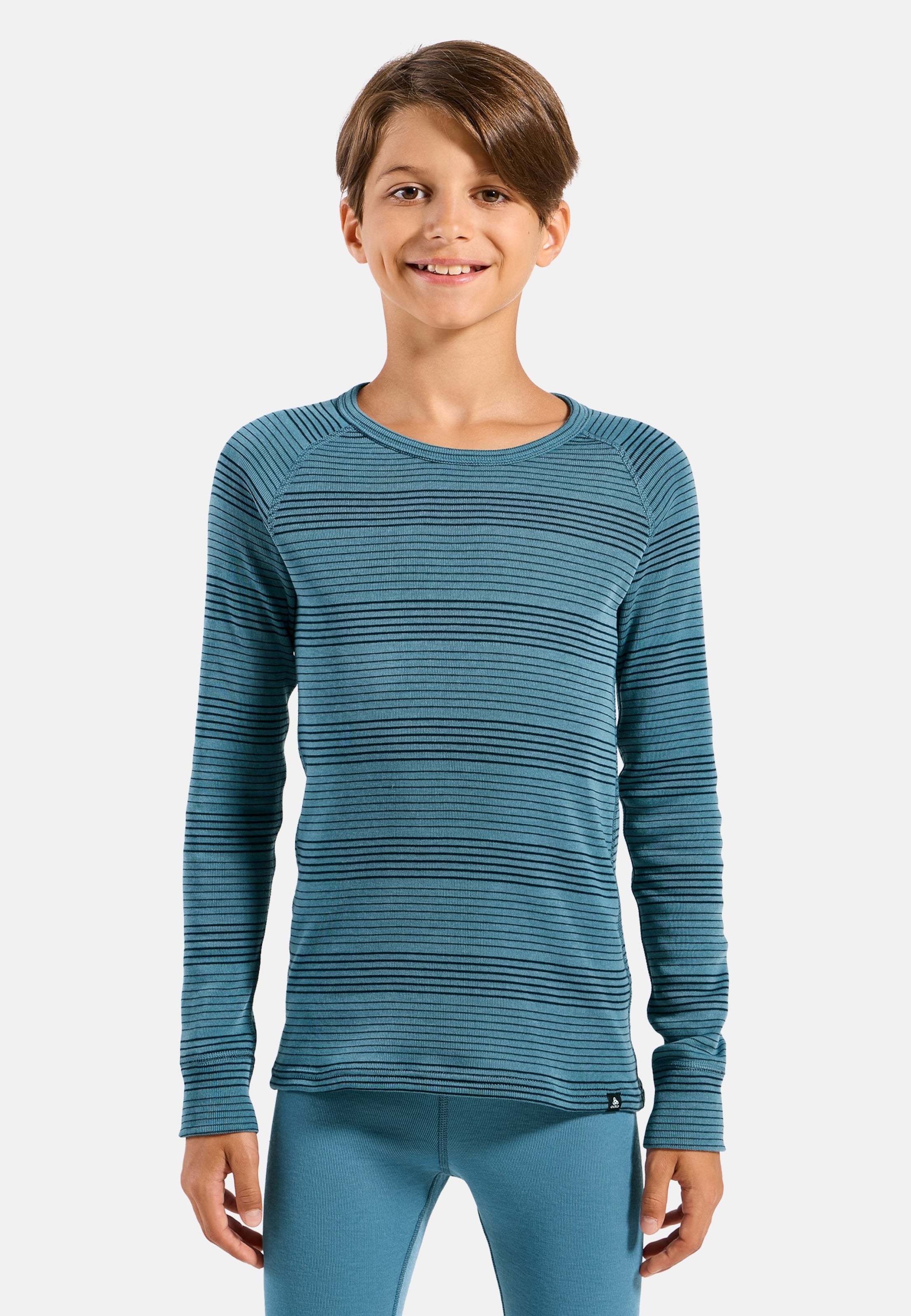 Odlo Active Warm Base-Layer-Set für Kinder, 104, blau