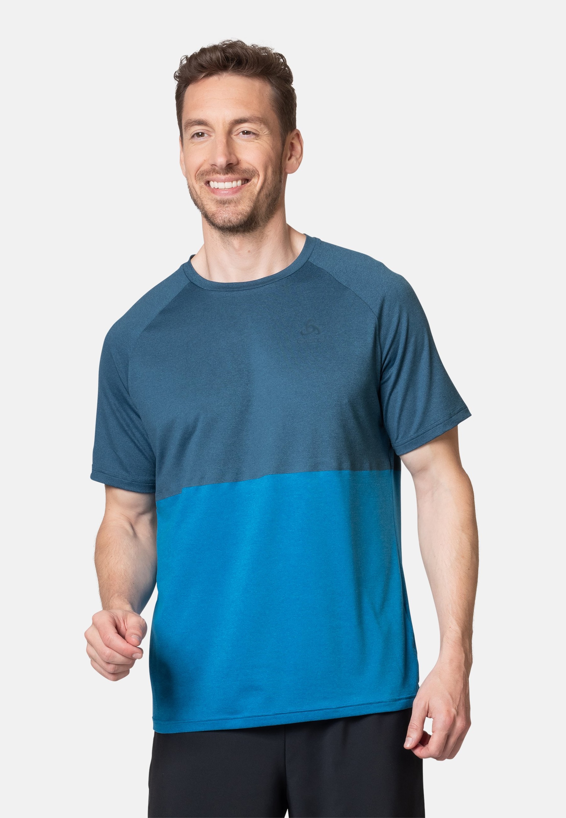 Odlo Run Easy Laufshirt mit Rundhalsausschnitt für Herren - Running - blau, M