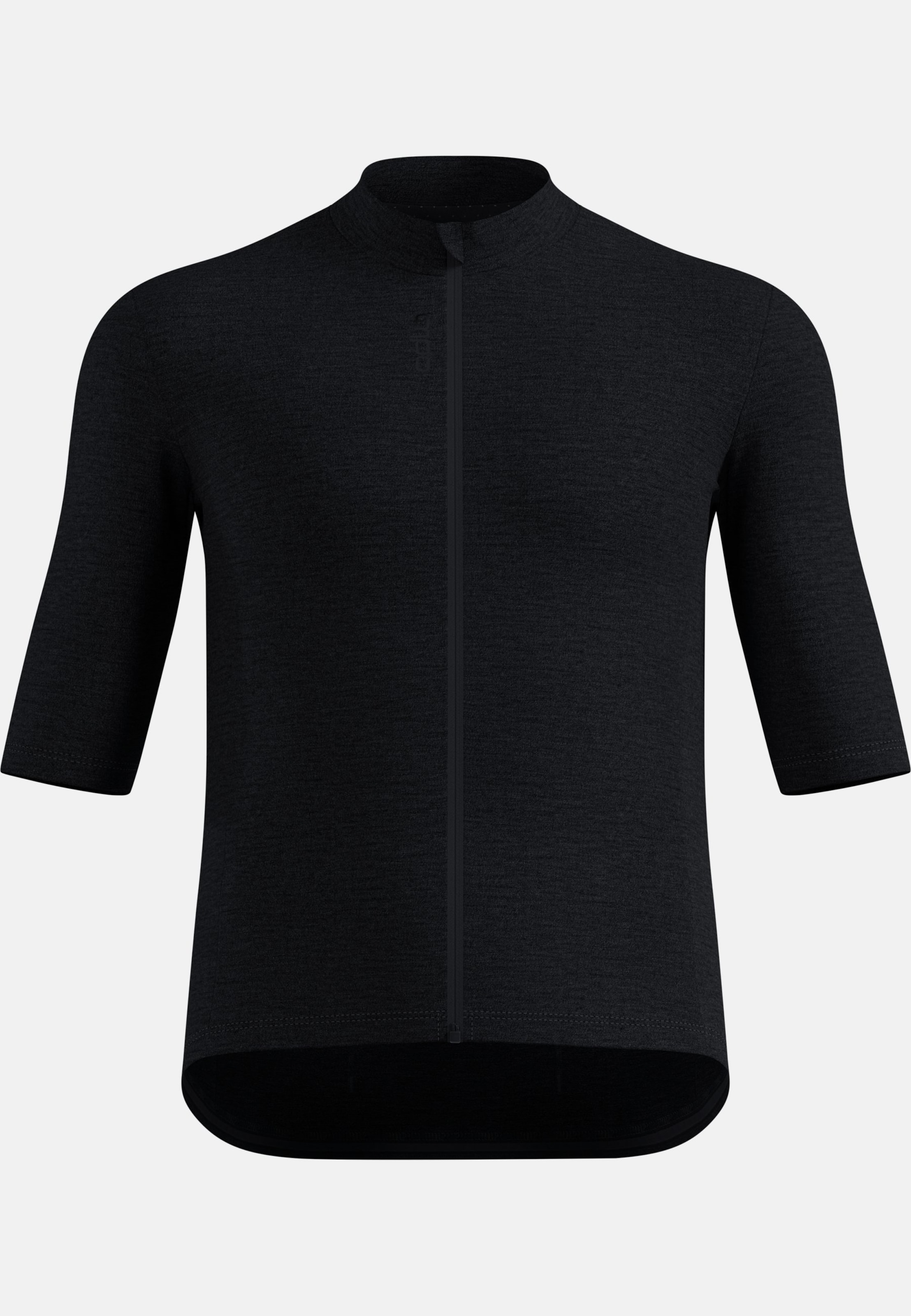 Odlo Zeroweight Merino Radtrikot mit Reissverschluss für Herren, XL, schwarz
