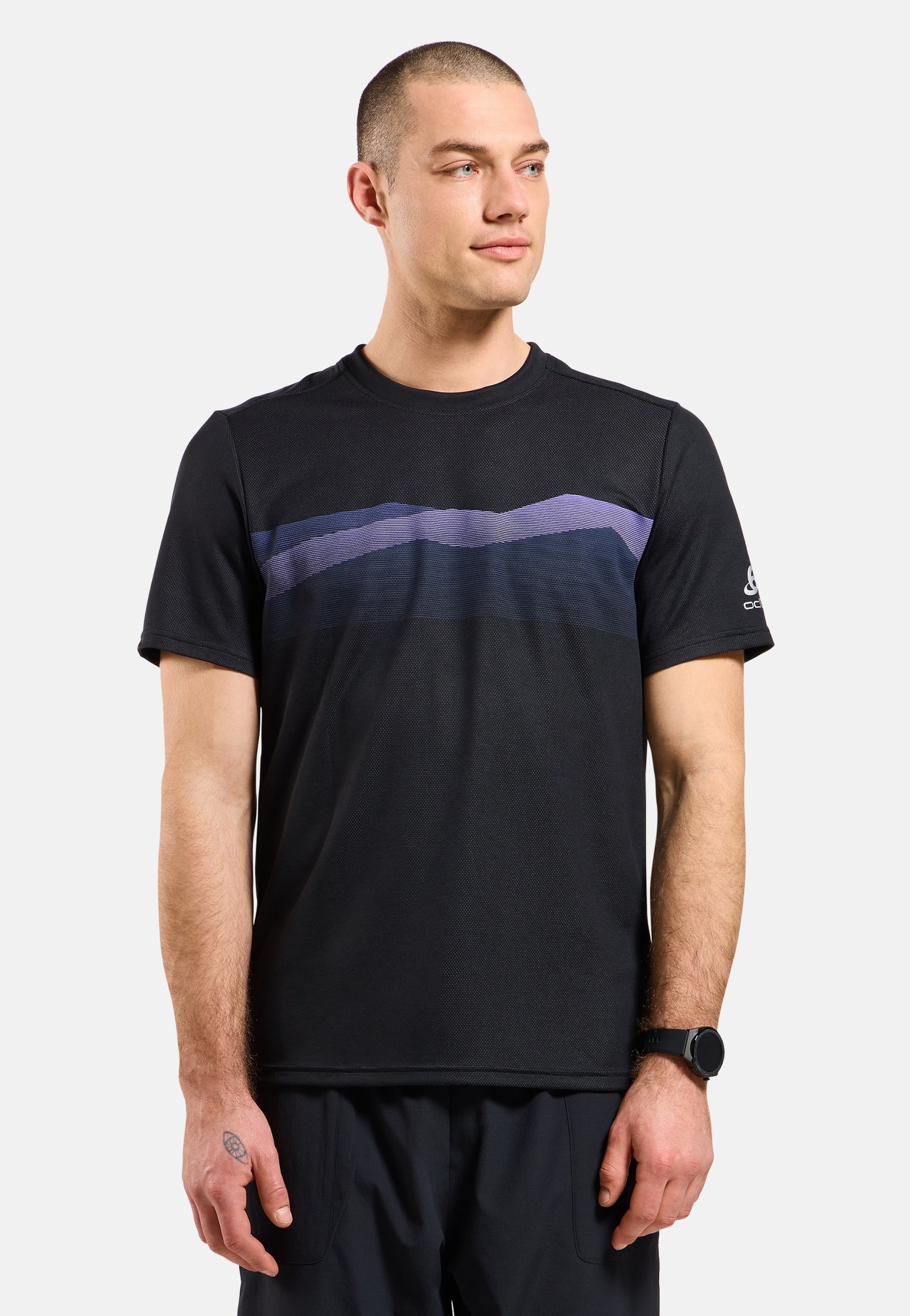 Odlo F-Dry Ridgeline T-Shirt für Herren - Wandern - schwarz, S