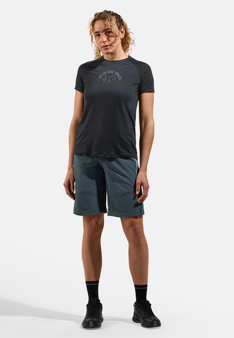 The Ride 365 Performance Wool 130 print t-shirt