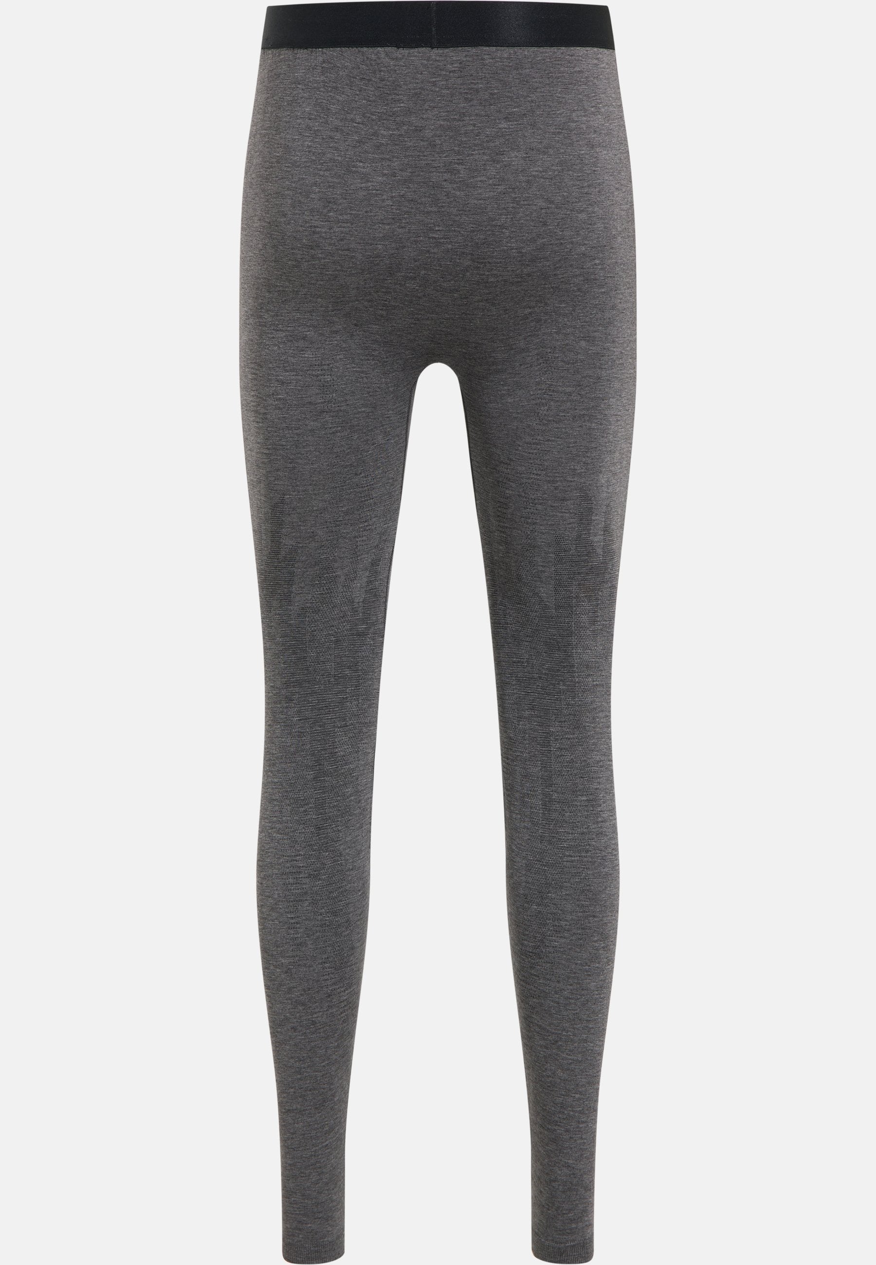 The Kinship Light Base Layer Bottoms in grey melange - black