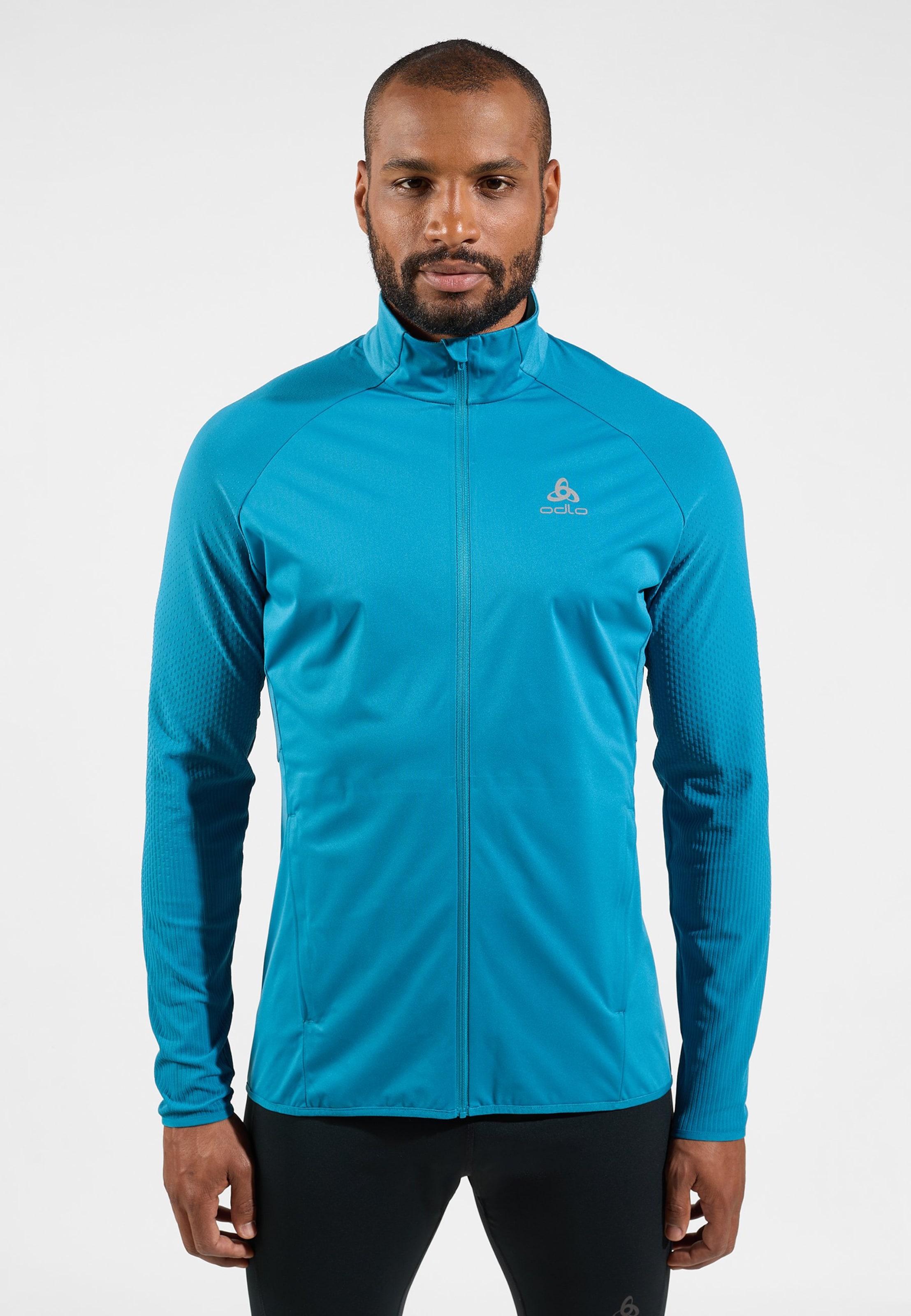 Odlo Zeroweight Warm Hybrid Laufjacke für Herren - Training, Running - blau, S